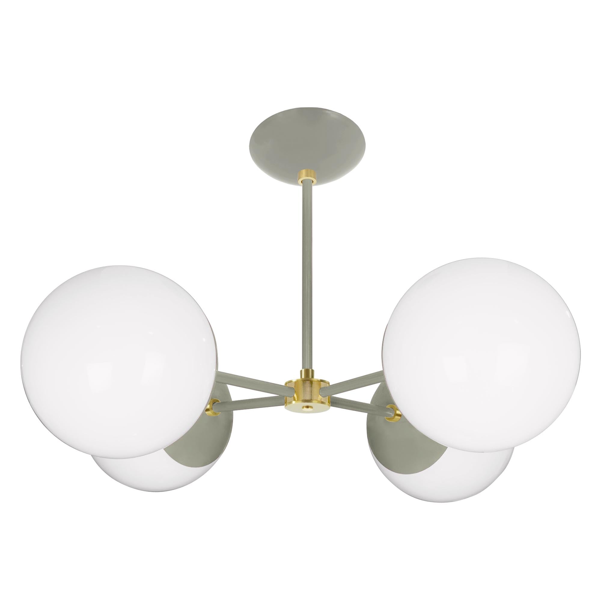 Brass and spa color Big Orbi chandelier Dutton Brown lighting