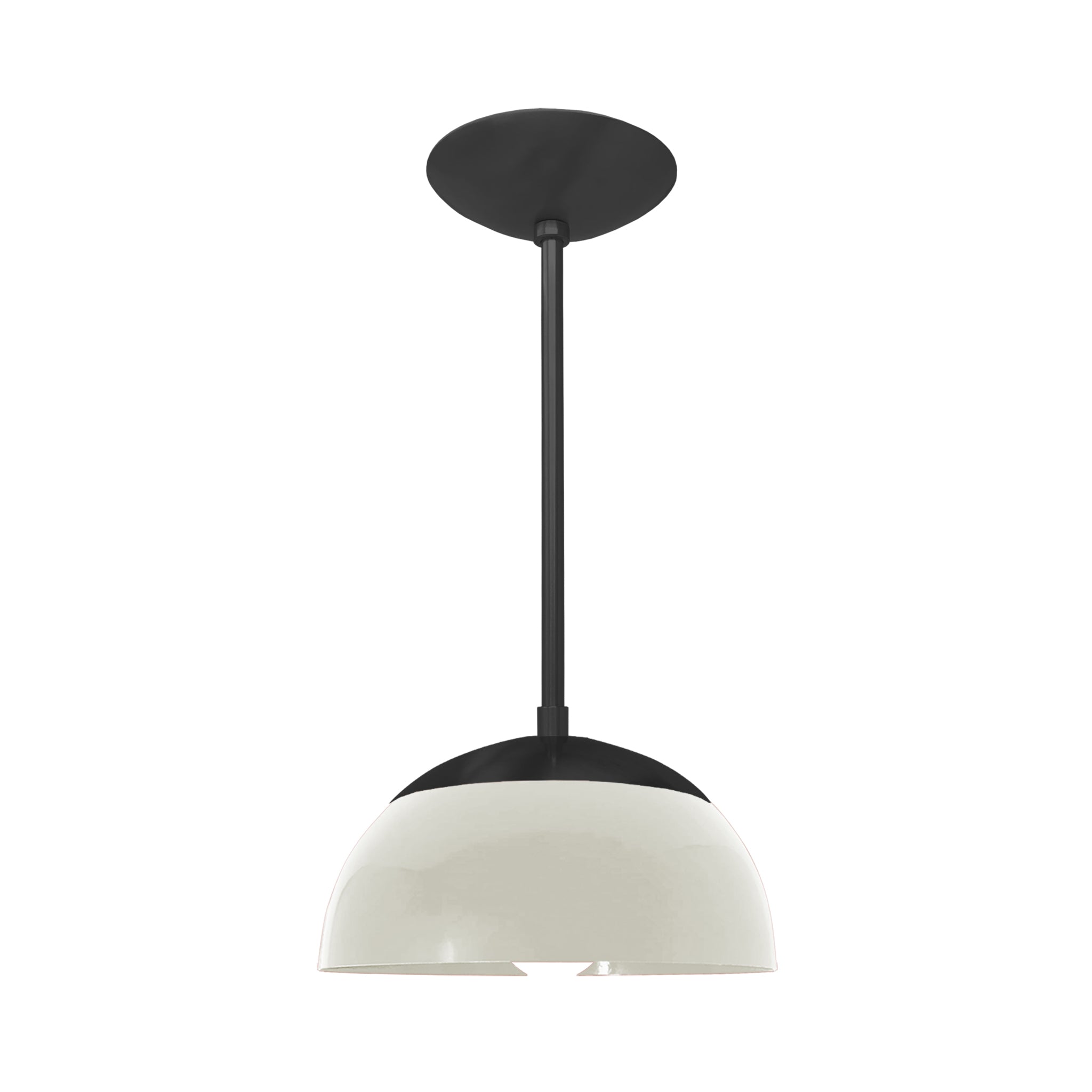 Black and bone color Cadbury pendant 10" Dutton Brown lighting