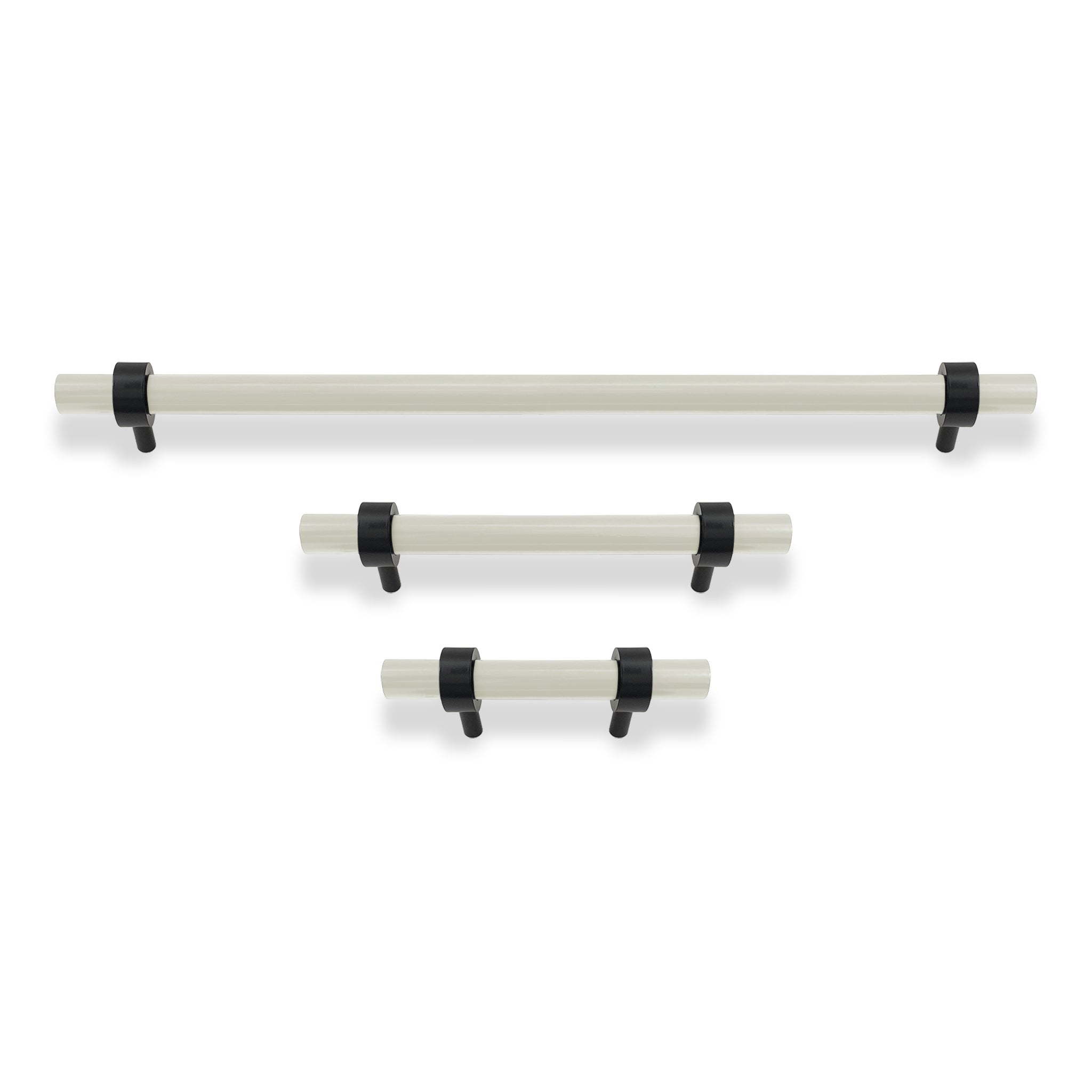 Black and bone color Caliber pull Dutton Brown hardware