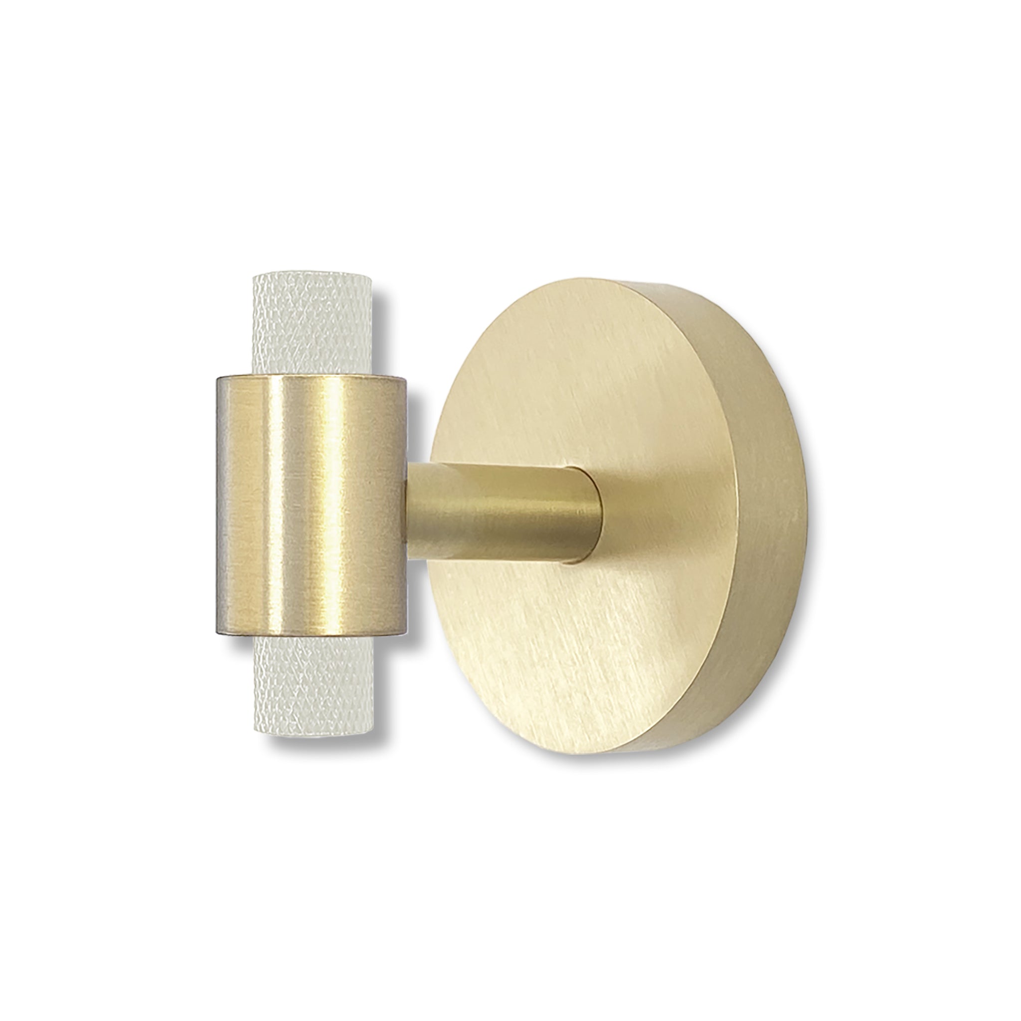 Brass and bone color Tux hook Dutton Brown hardware