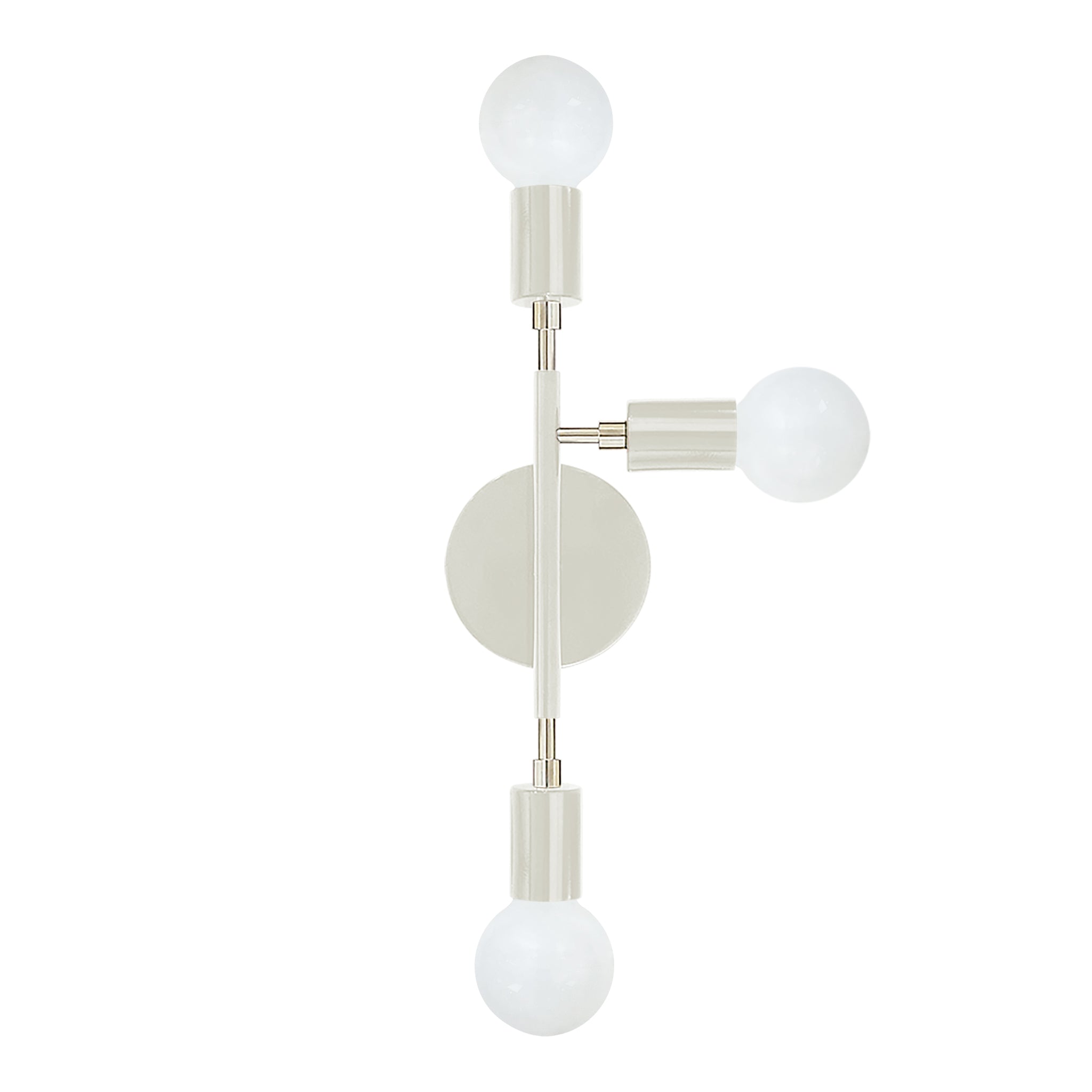 Nickel and bone color Elite sconce right Dutton Brown lighting
