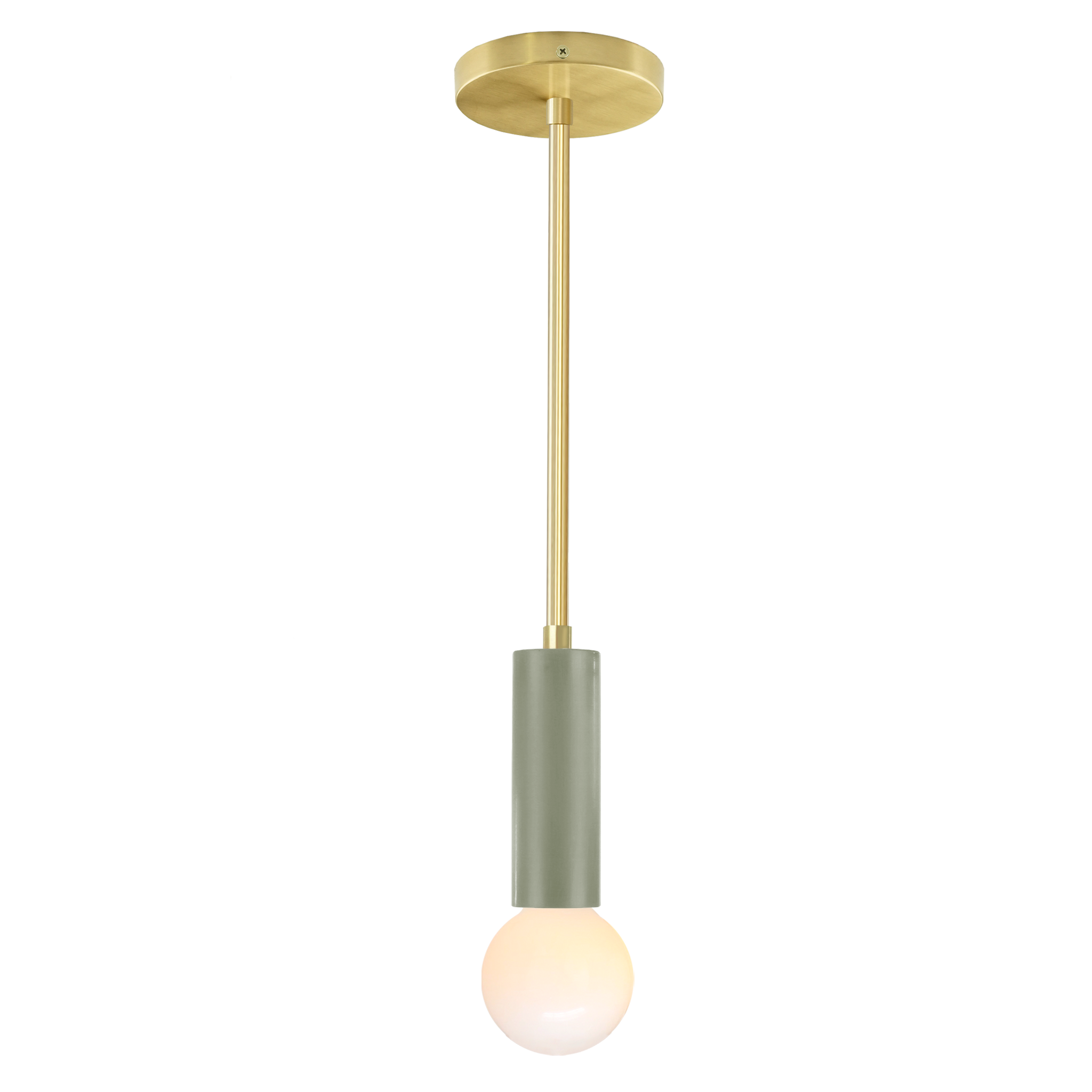 Brass and spa color Eureka pendant Dutton Brown lighting
