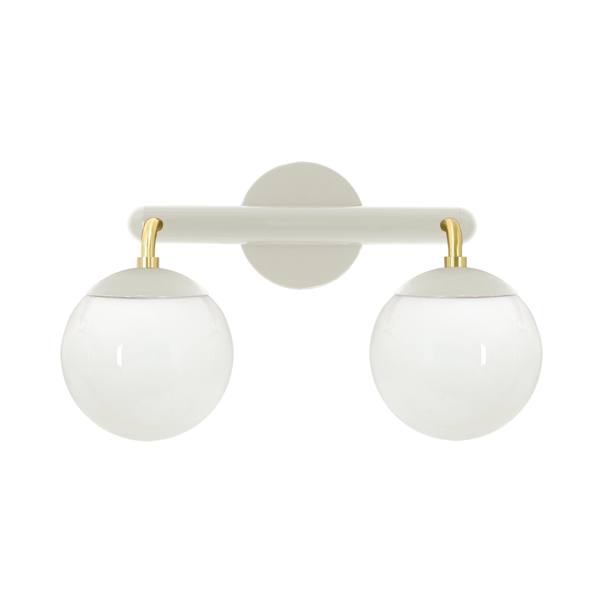 Brass and bone color Legend 2 sconce Dutton Brown lighting