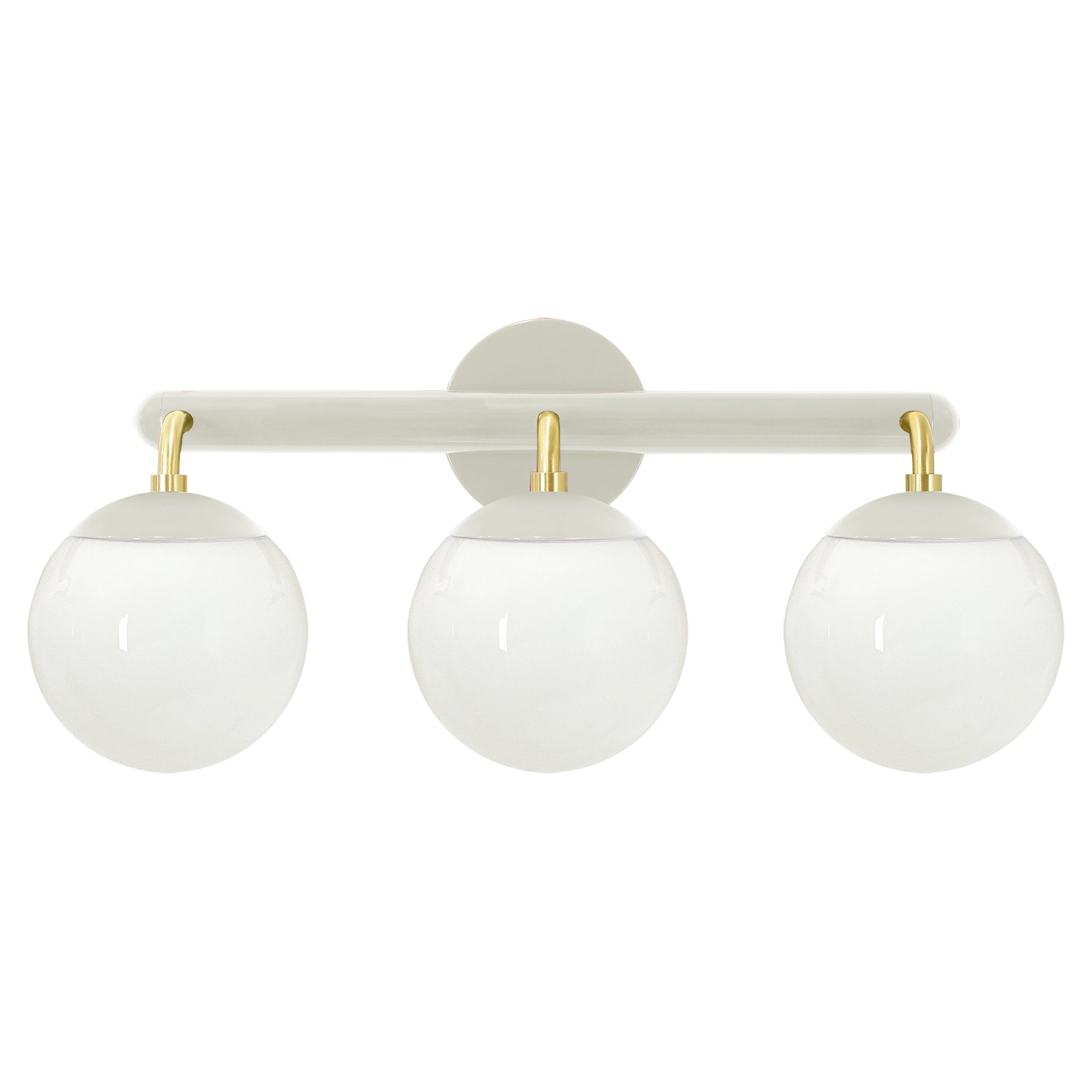Brass and bone color Legend 3 sconce Dutton Brown lighting