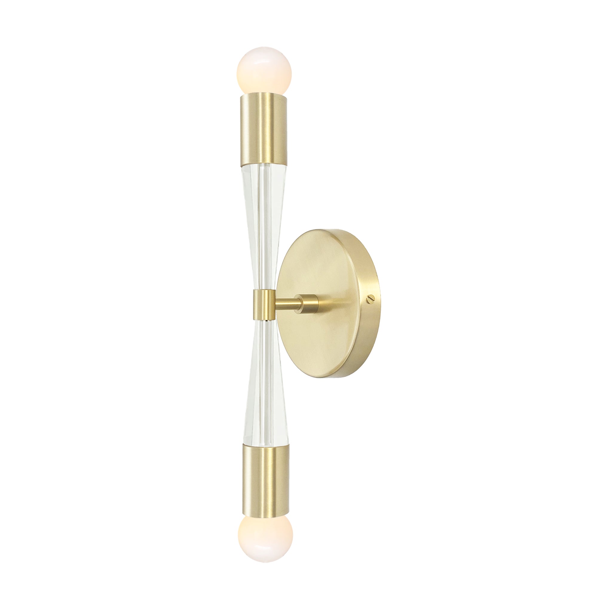 Brass and bone color Phoenix sconce Dutton Brown lighting