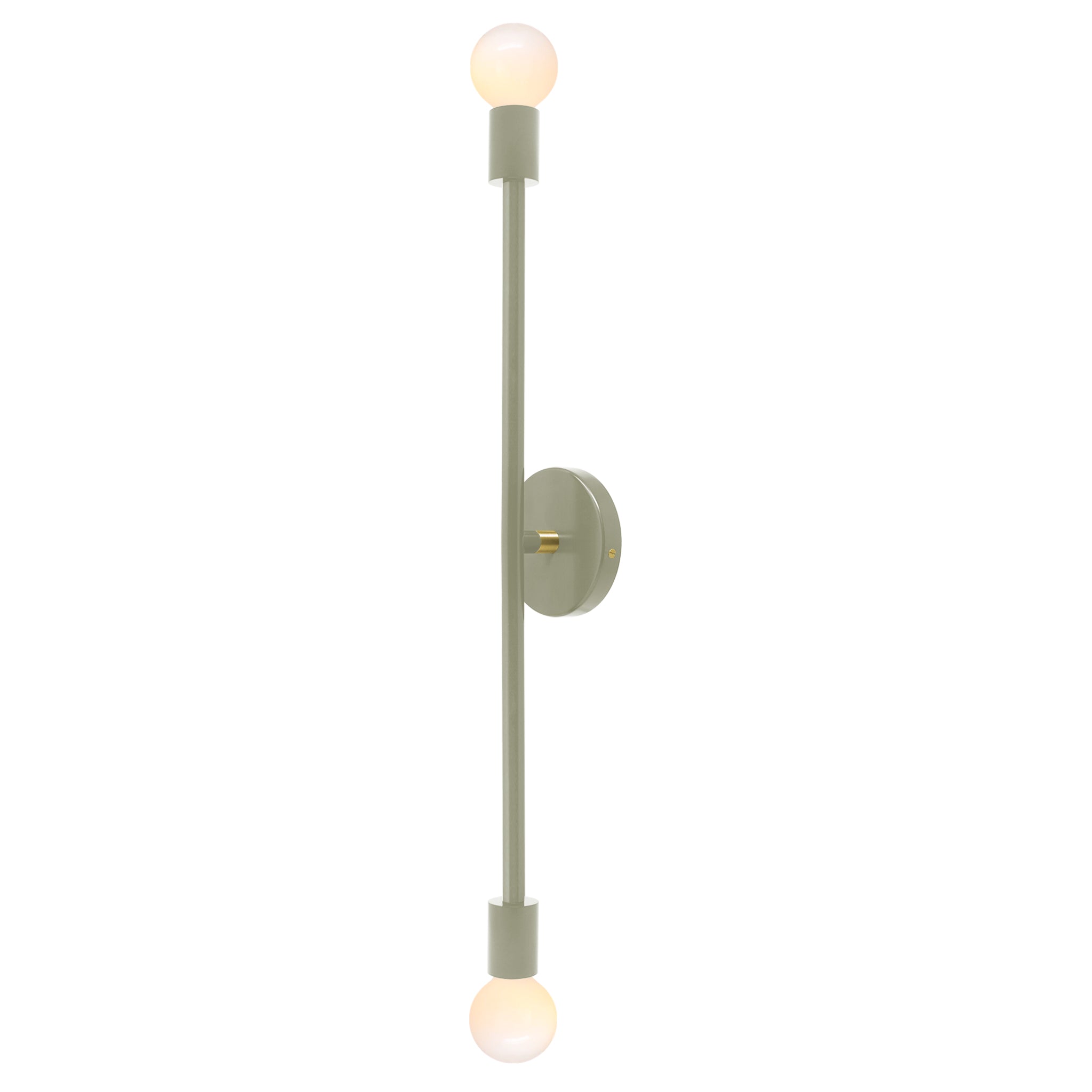 Brass and spa color Pilot sconce 29" Dutton Brown lighting