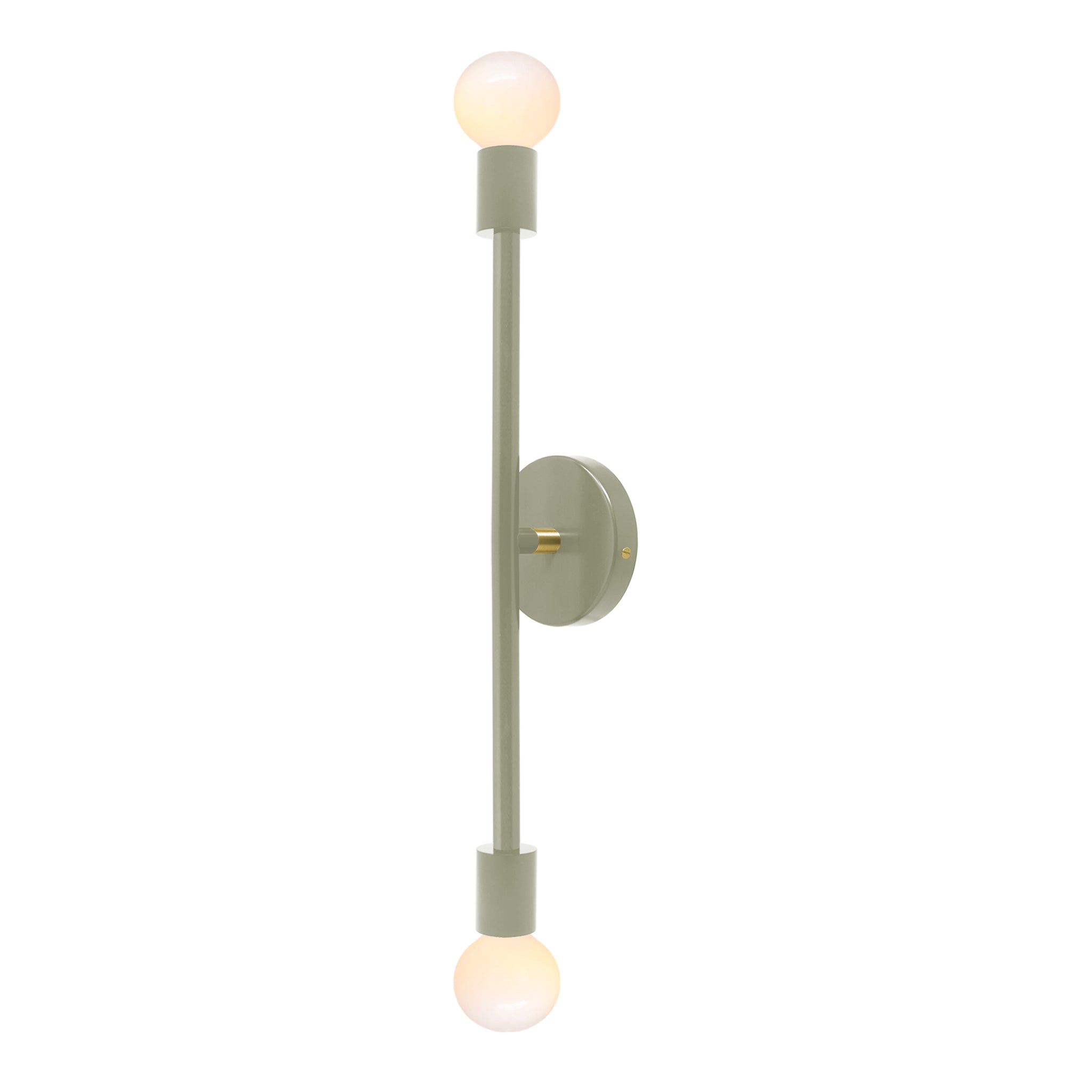 Brass and spa color Pilot sconce 23" Dutton Brown lighting