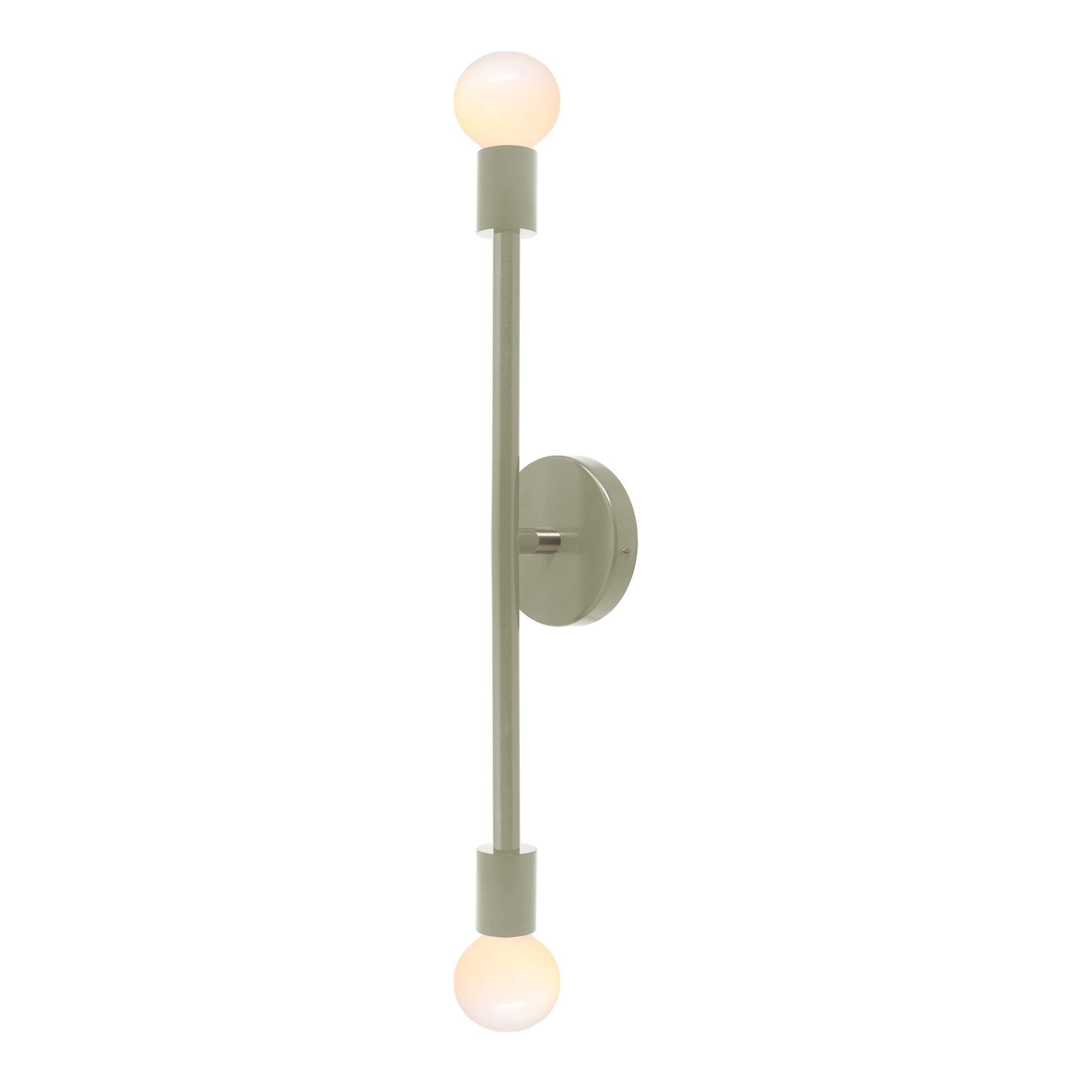 Nickel and spa color Pilot sconce 23" Dutton Brown lighting