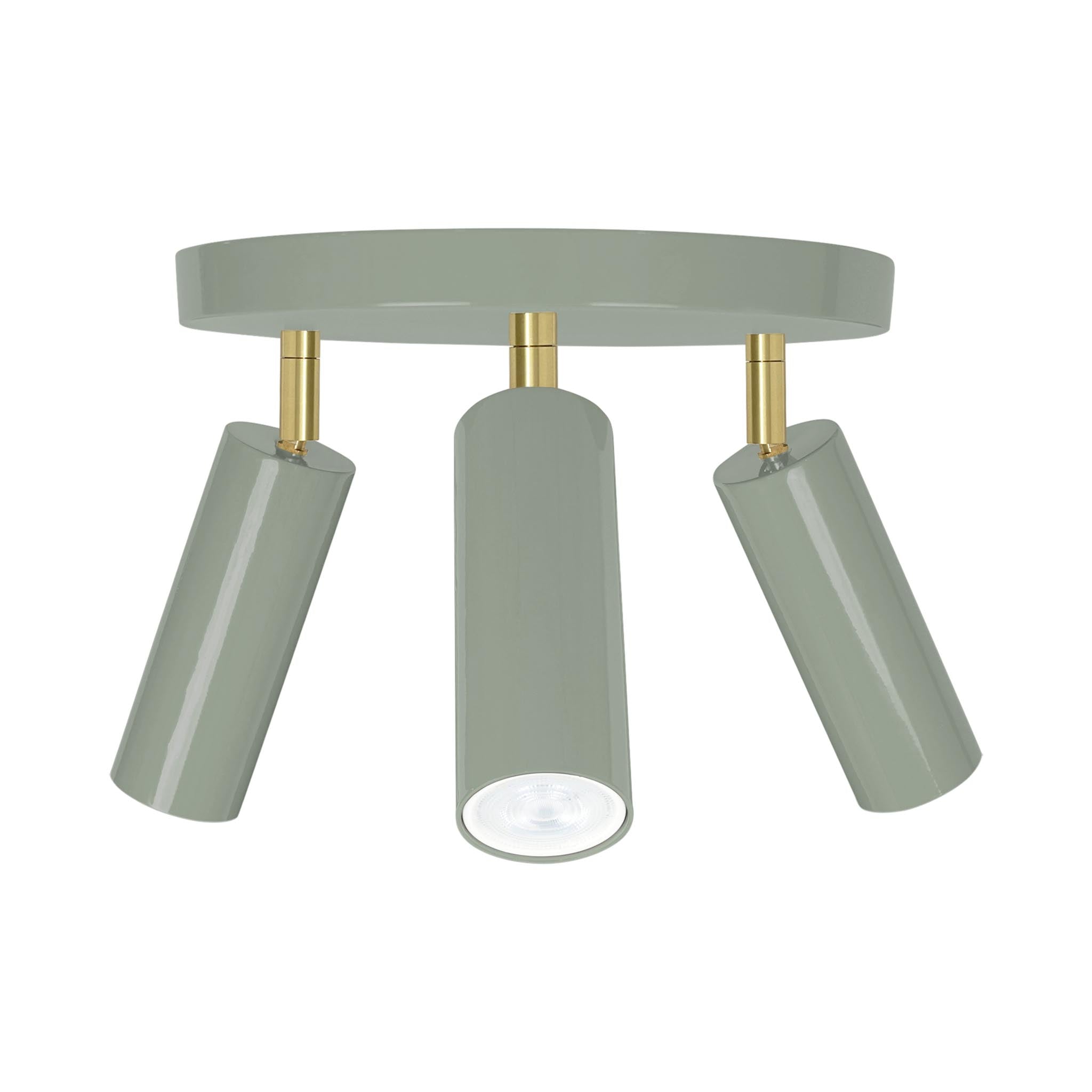 Brass and spa color Pose flush mount Dutton Brown lighting