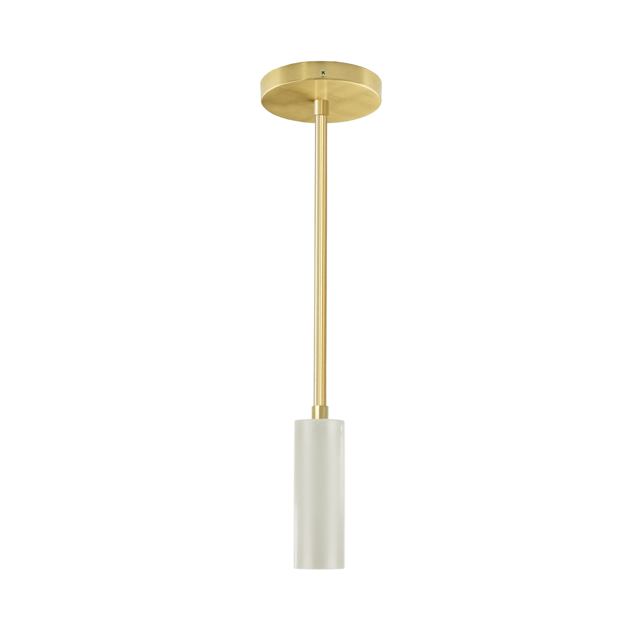 Brass and bone color Reader pendant Dutton Brown lighting