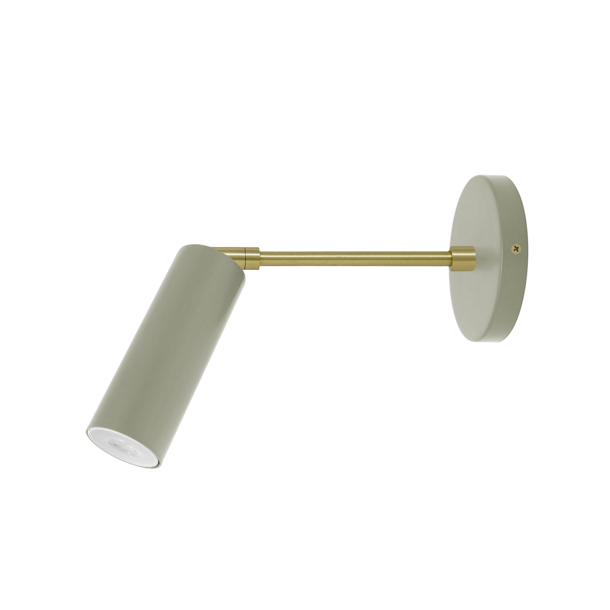 Brass and spa color Reader sconce 6" arm Dutton Brown lighting