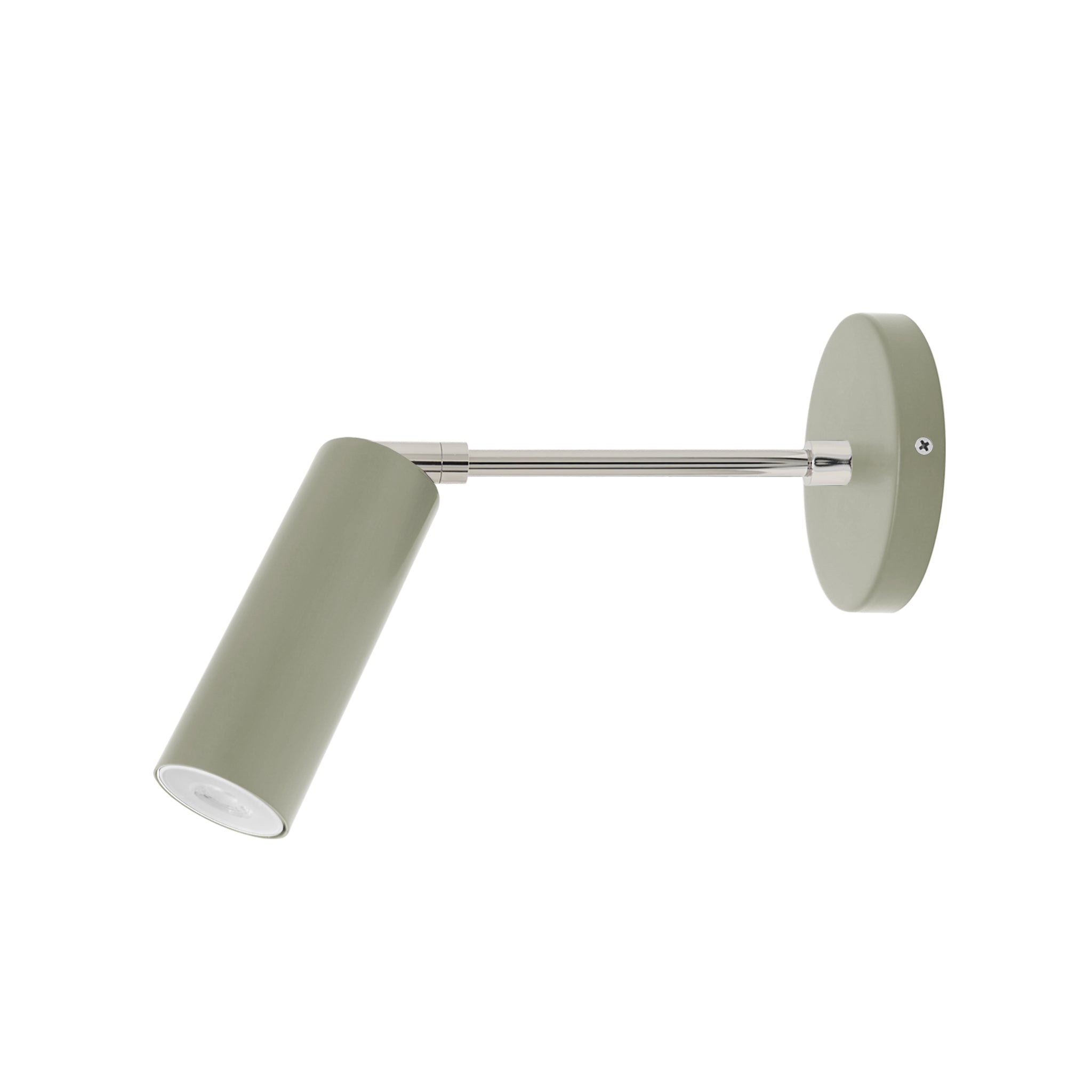 Nickel and spa color Reader sconce 6" arm Dutton Brown lighting