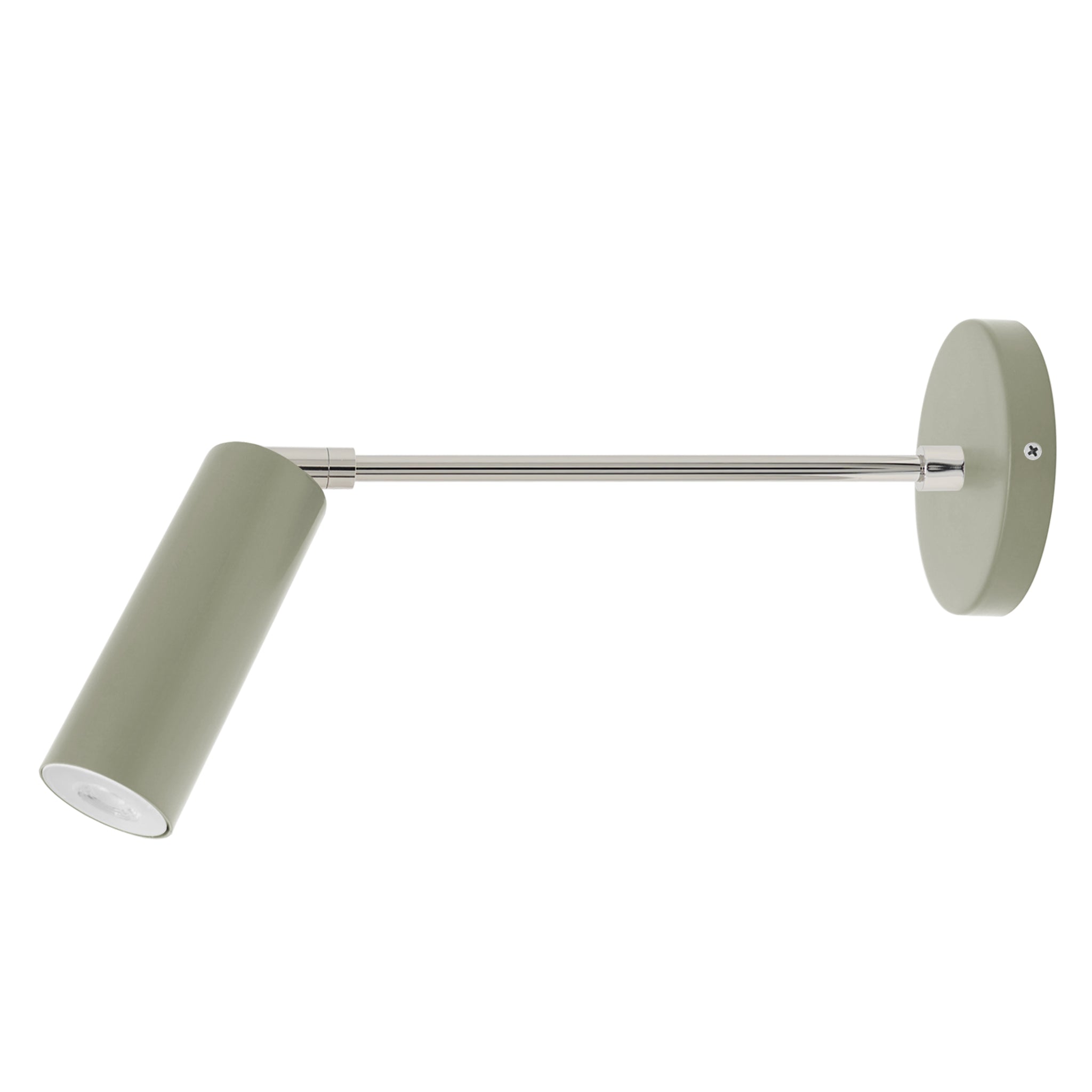 Nickel and spa color Reader sconce 10" arm Dutton Brown lighting