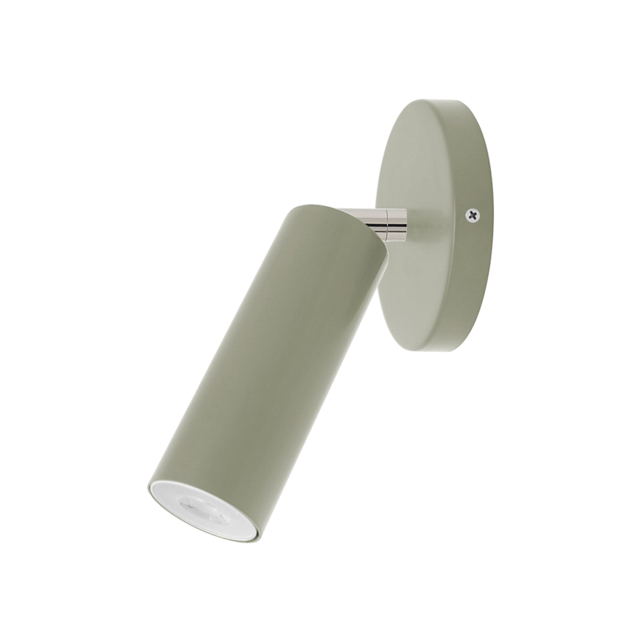 Nickel and spa color Reader sconce no arm Dutton Brown lighting