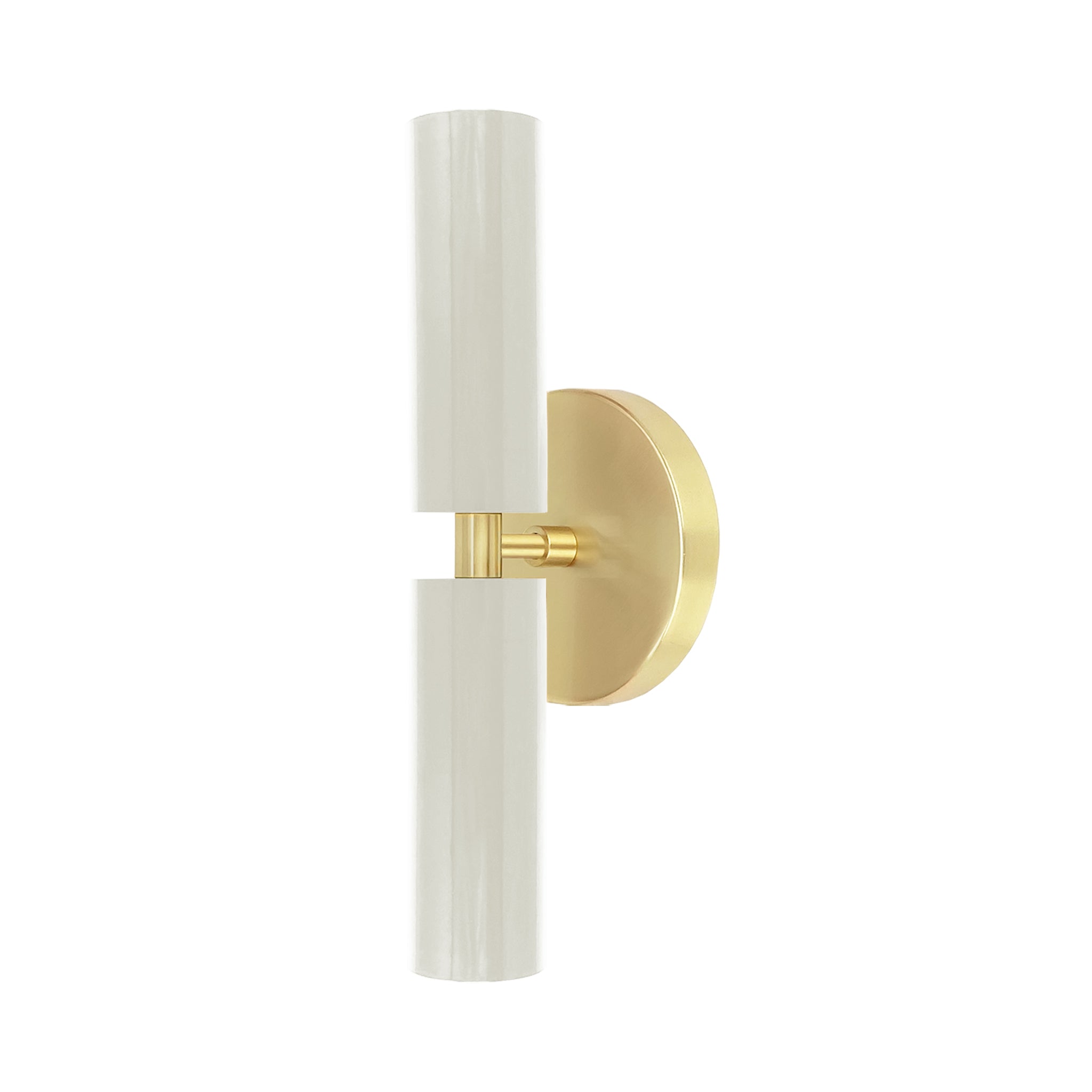 Brass and bone color Ruler sconce Dutton Brown lighting