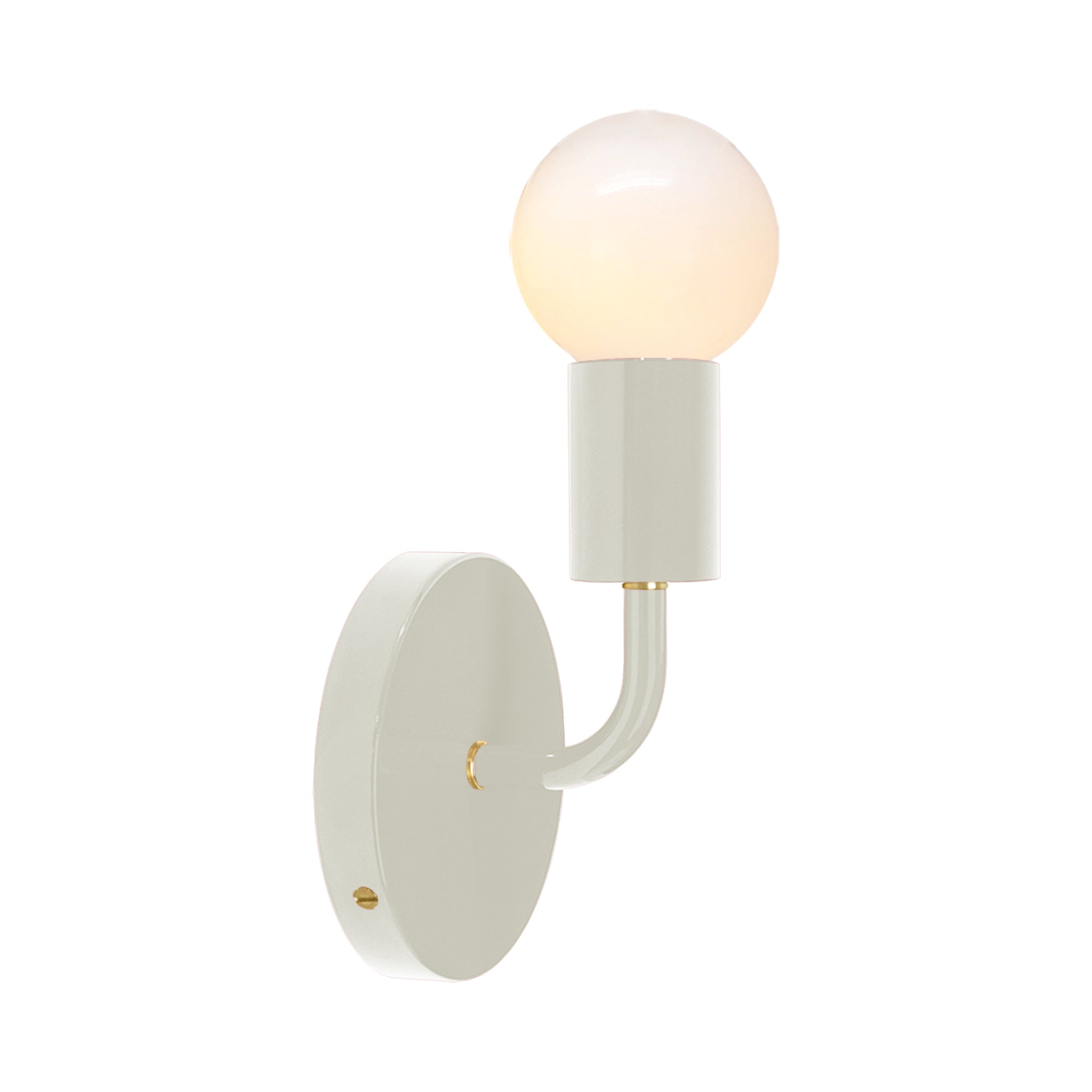 Brass and bone color Snug sconce Dutton Brown lighting