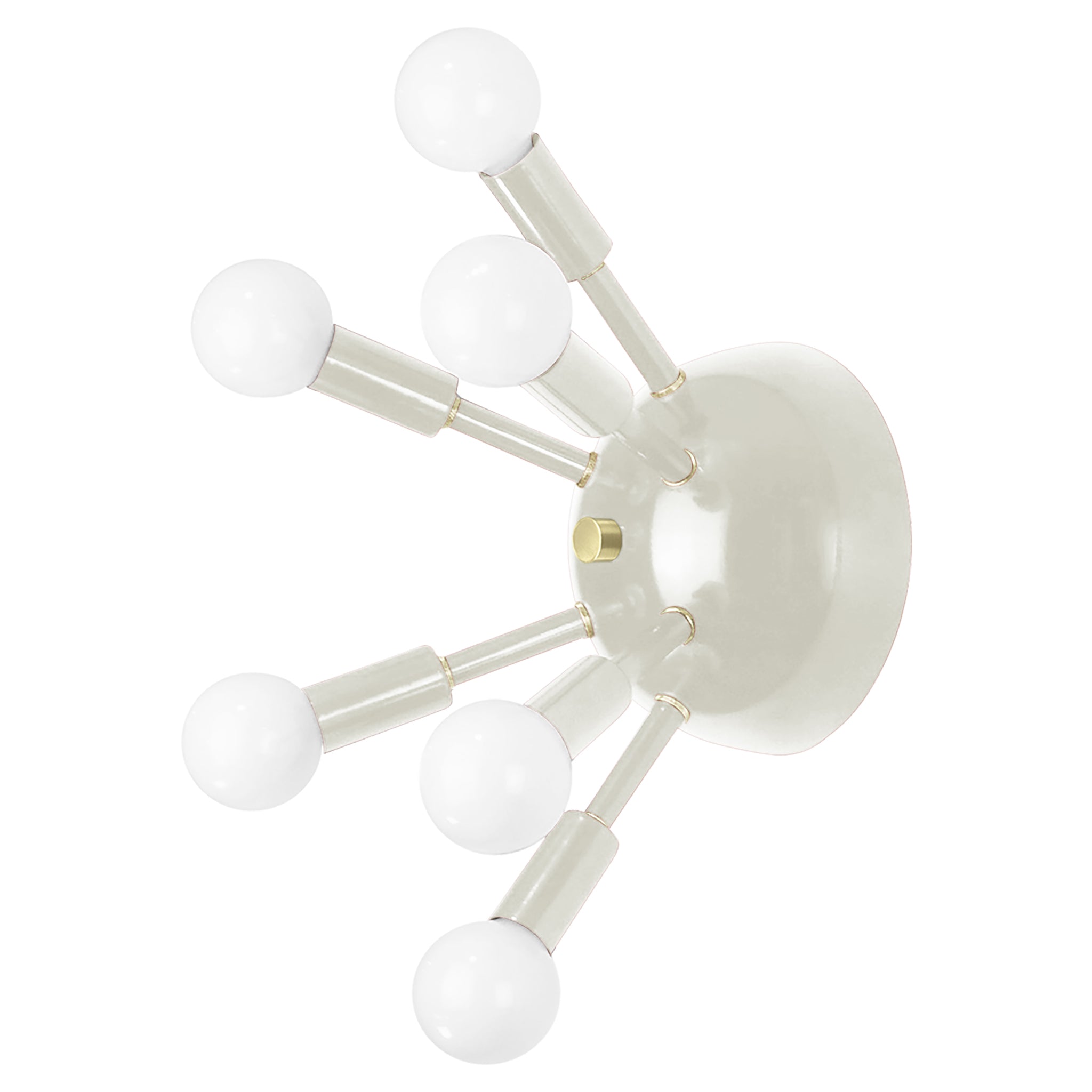 Brass and bone color Sputnik sconce Dutton Brown lighting