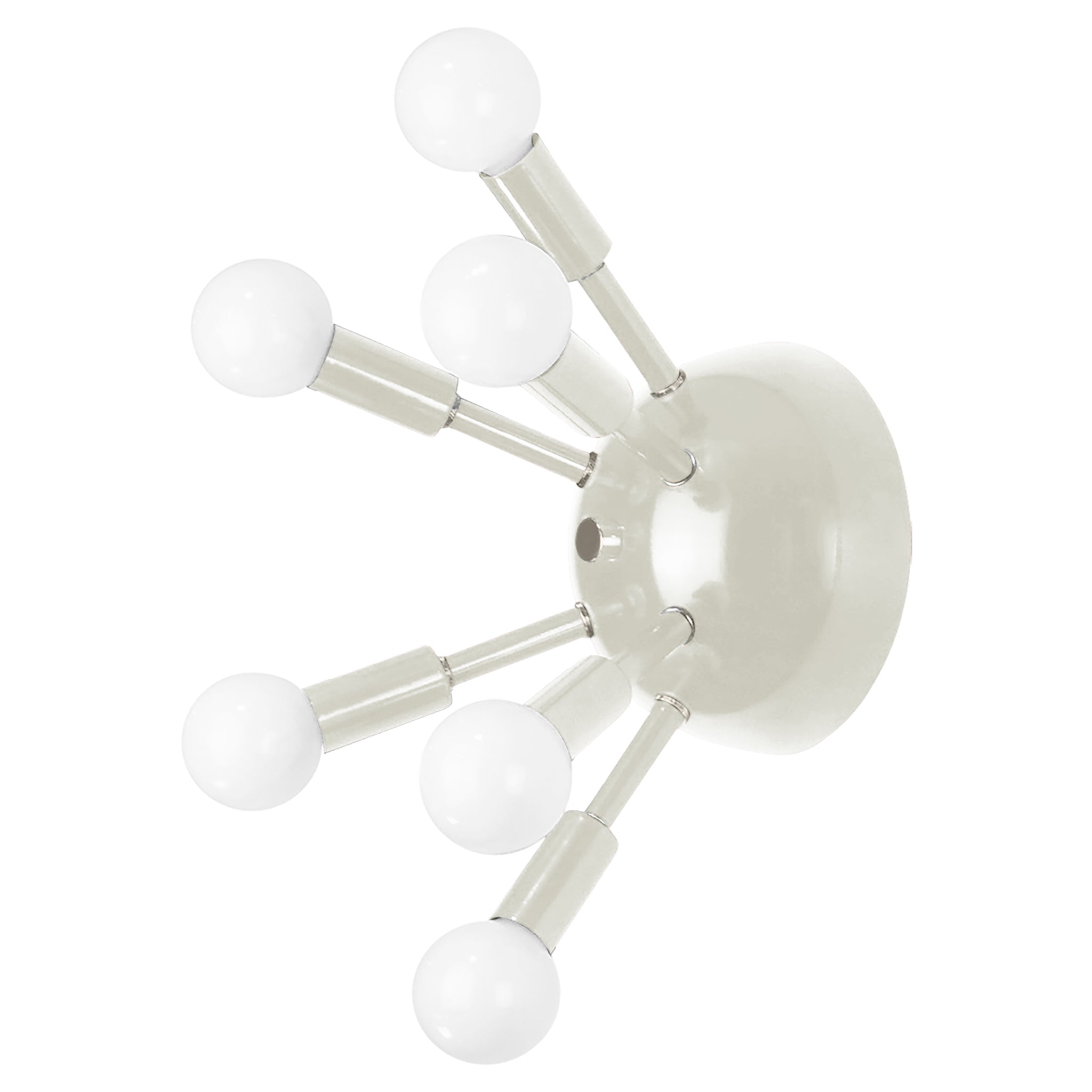 Nickel and bone color Sputnik sconce Dutton Brown lighting
