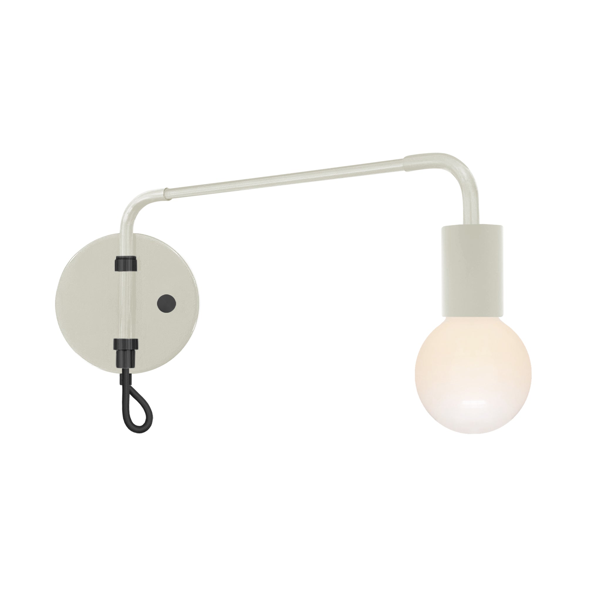 Black and bone color Sway sconce Dutton Brown lighting