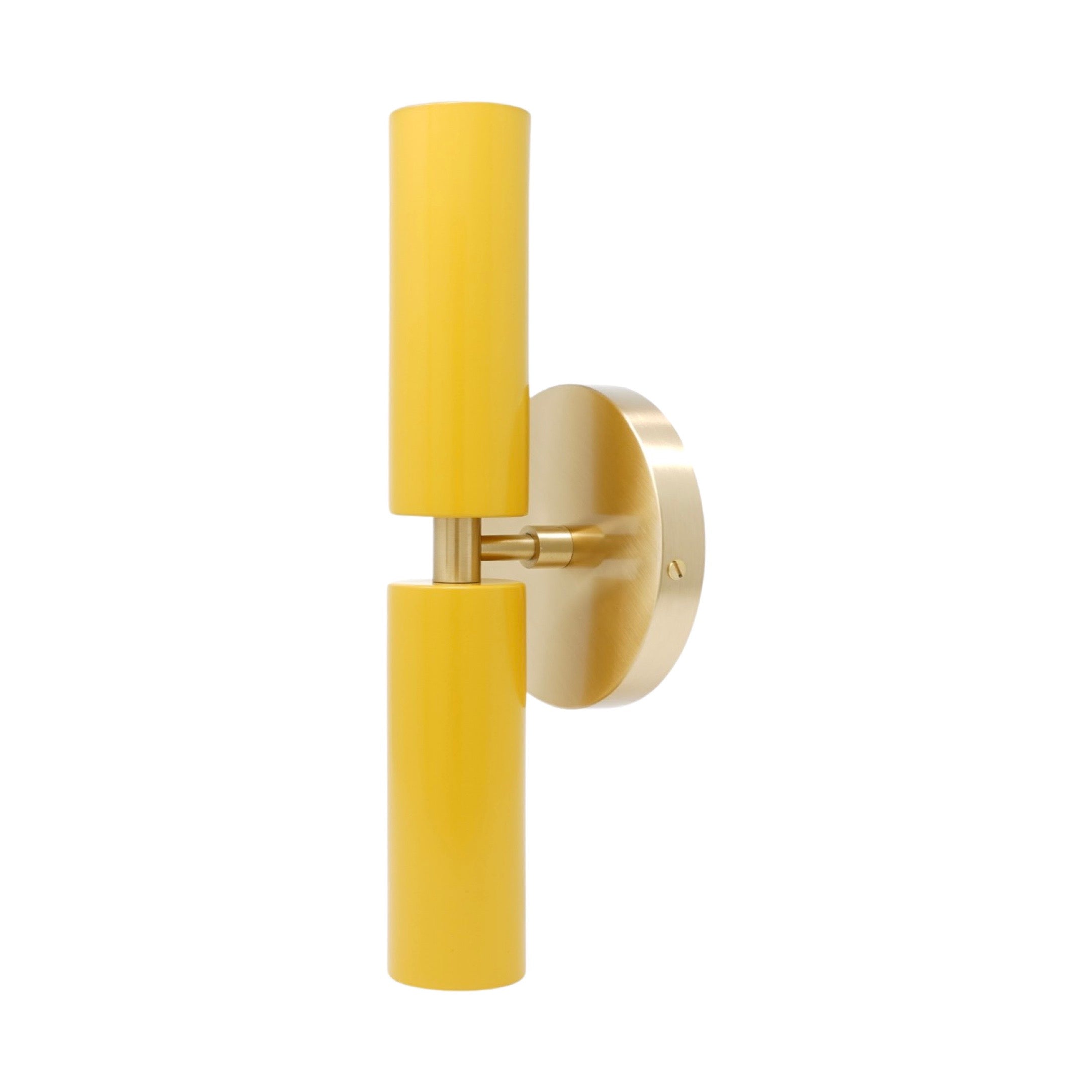 Brass and ochre color Ruler sconce Dutton Brown lighting