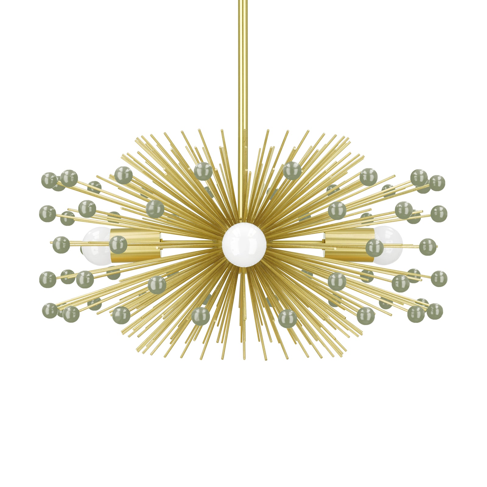 Color Beaded Urchin Chandelier 20" Mid Century Modern Lighting