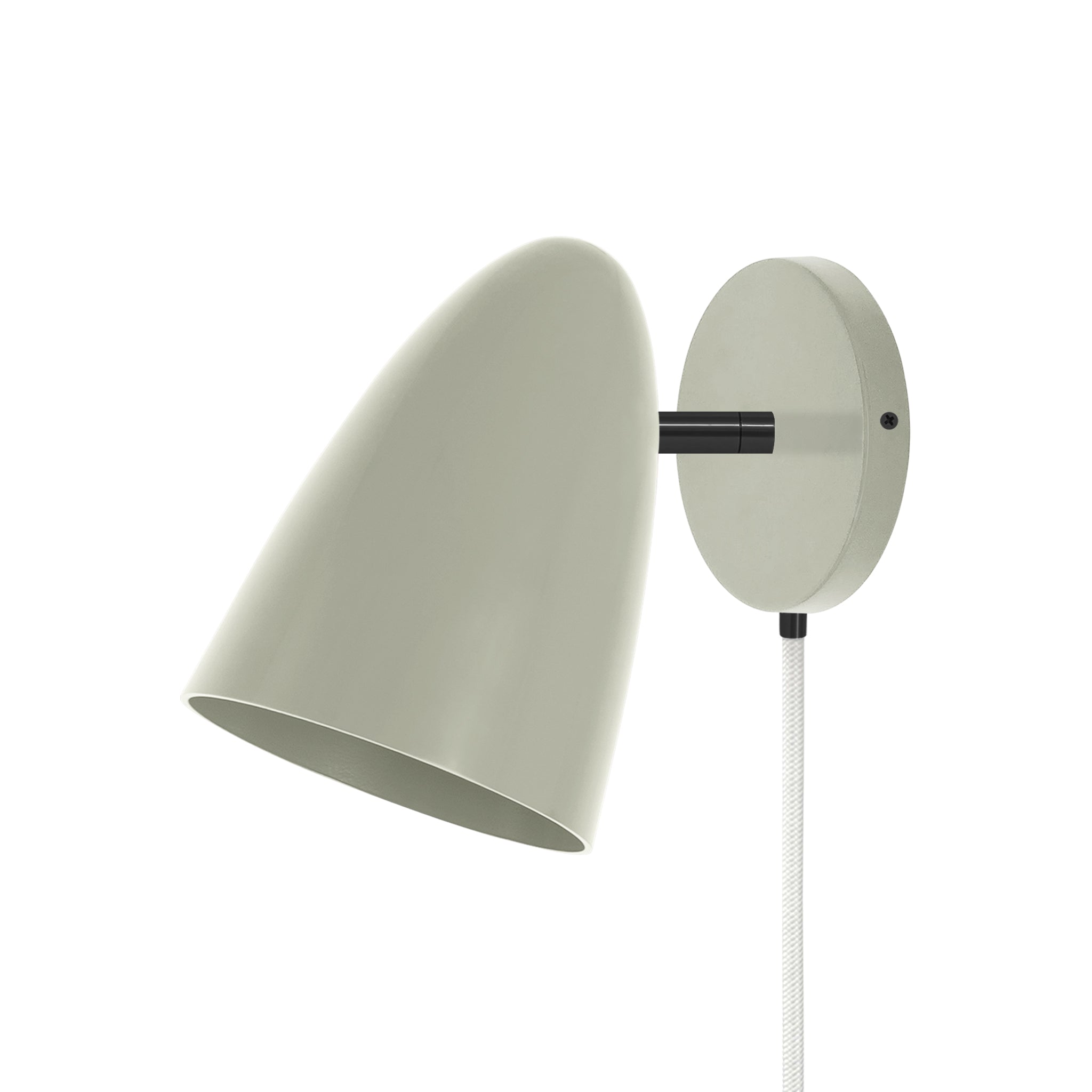 Black and spa color Boom plug-in sconce no arm Dutton Brown lighting