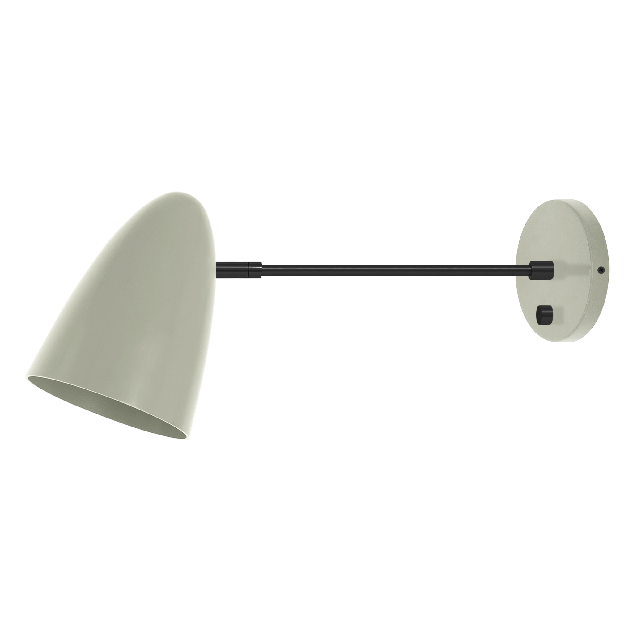 Black and spa color Boom sconce 10" arm Dutton Brown lighting