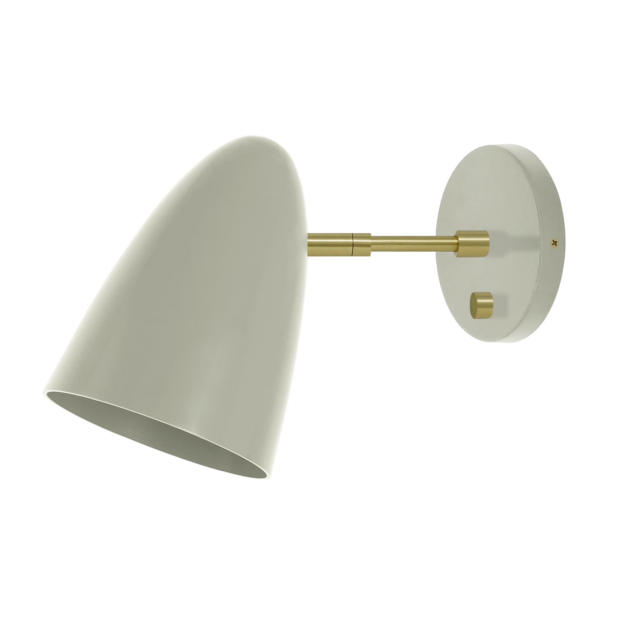 Brass and spa color Boom sconce 3" arm Dutton Brown lighting