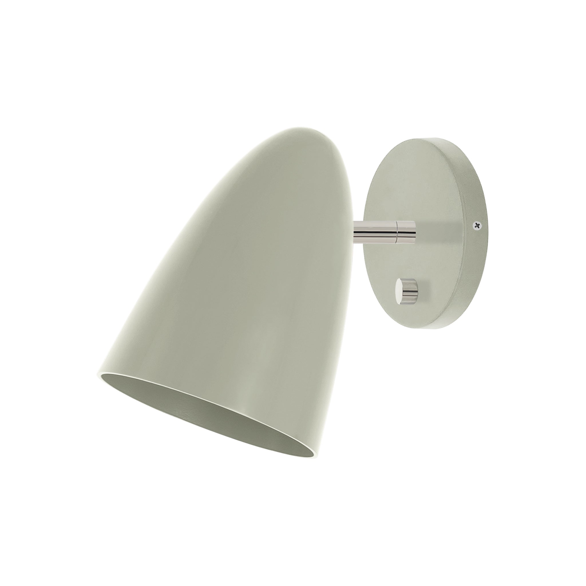 Nickel and spa color Boom sconce no arm Dutton Brown lighting