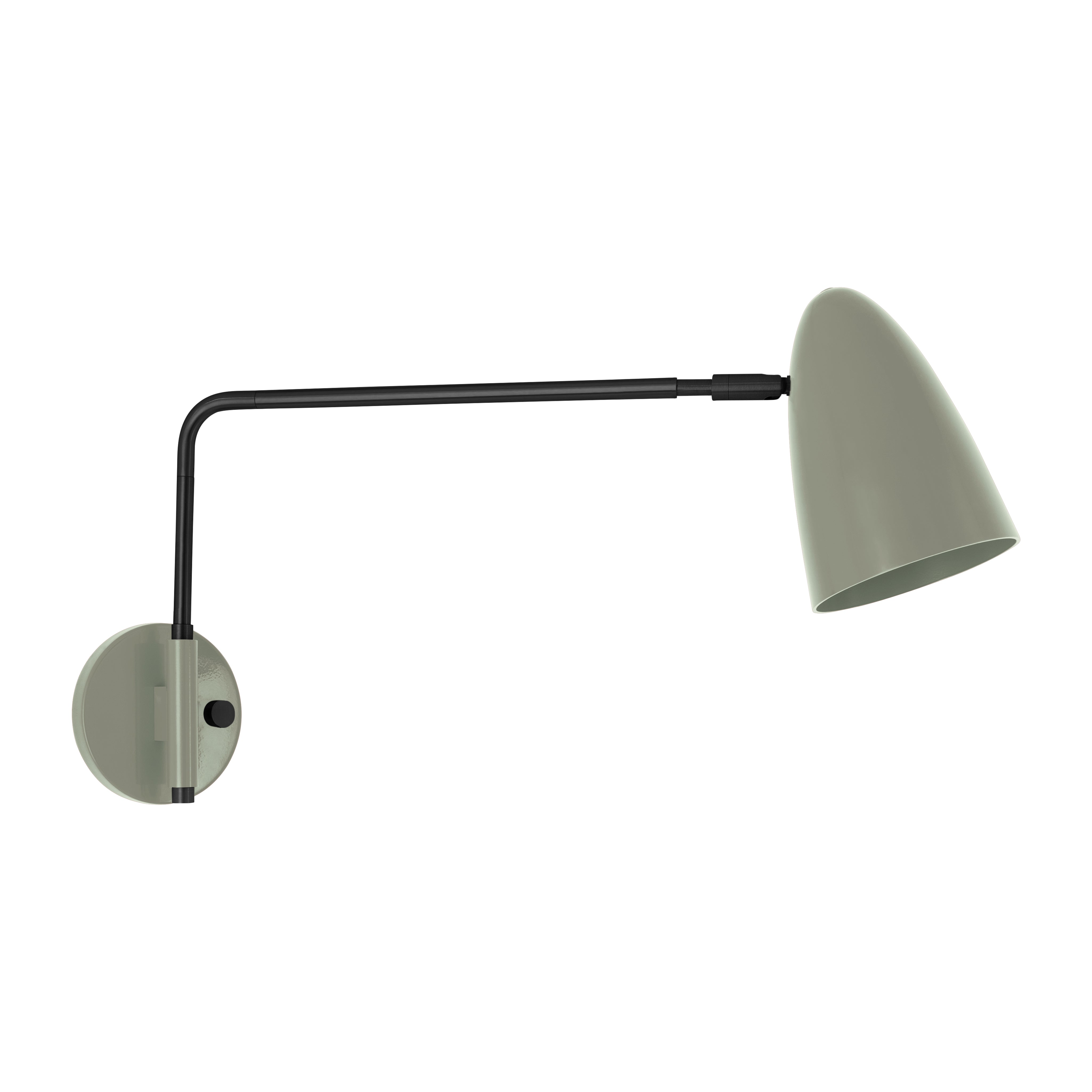 Black and spa color Boom Swing Arm sconce Dutton Brown lighting