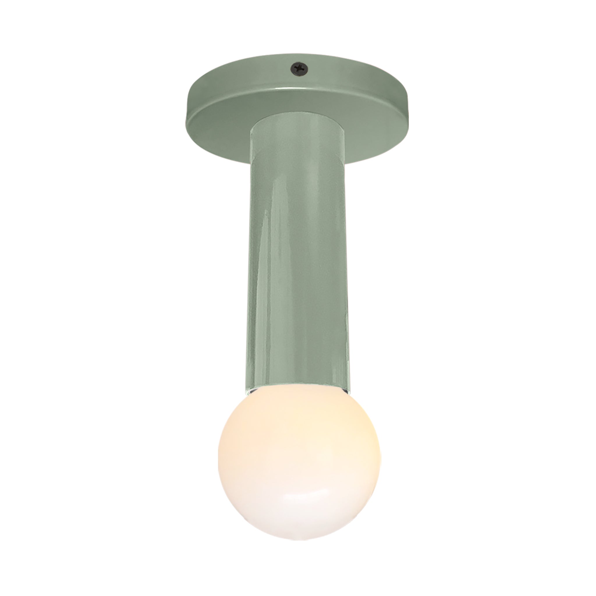 Black and spa color Eureka flush mount Dutton Brown lighting