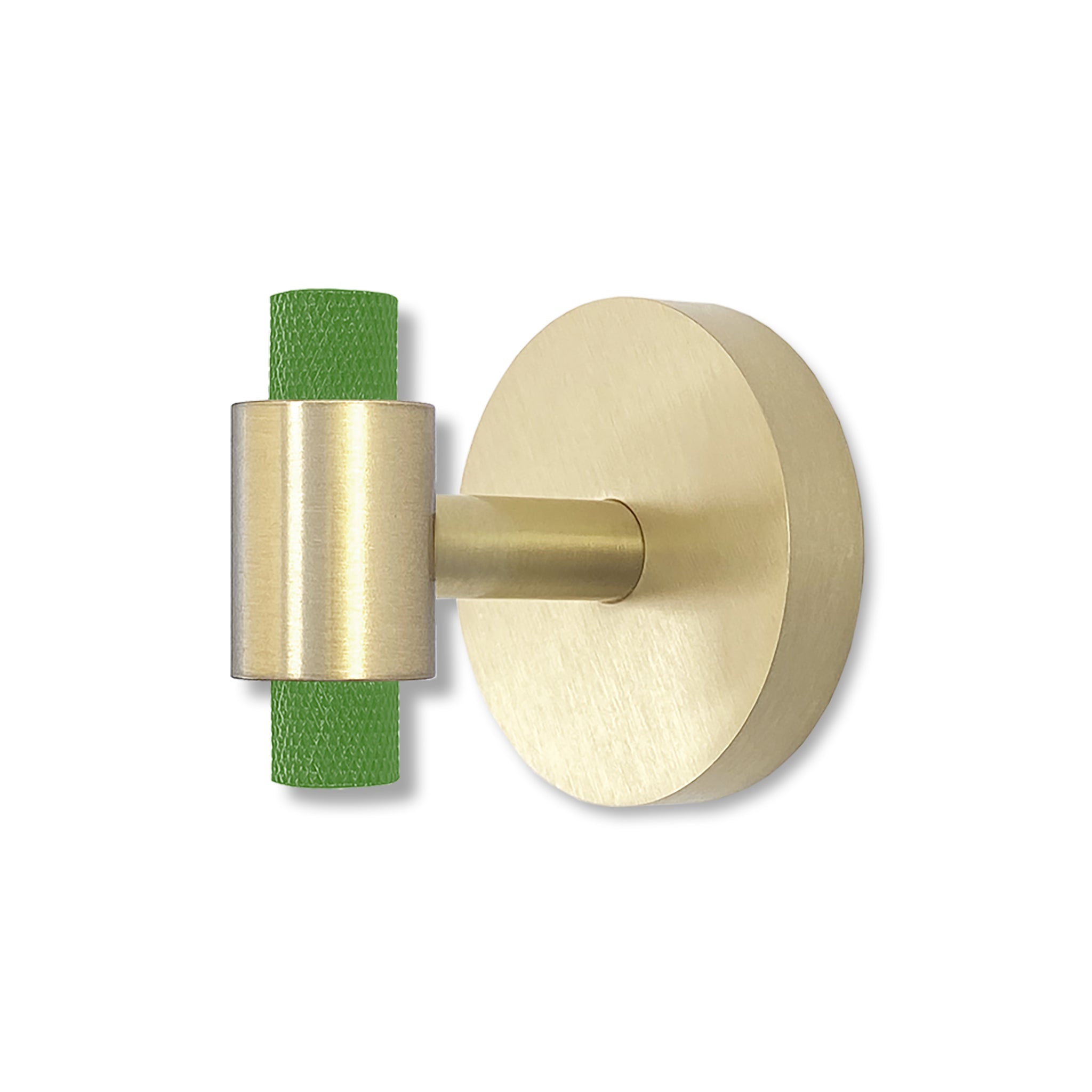 Brass and python green color Tux hook Dutton Brown hardware