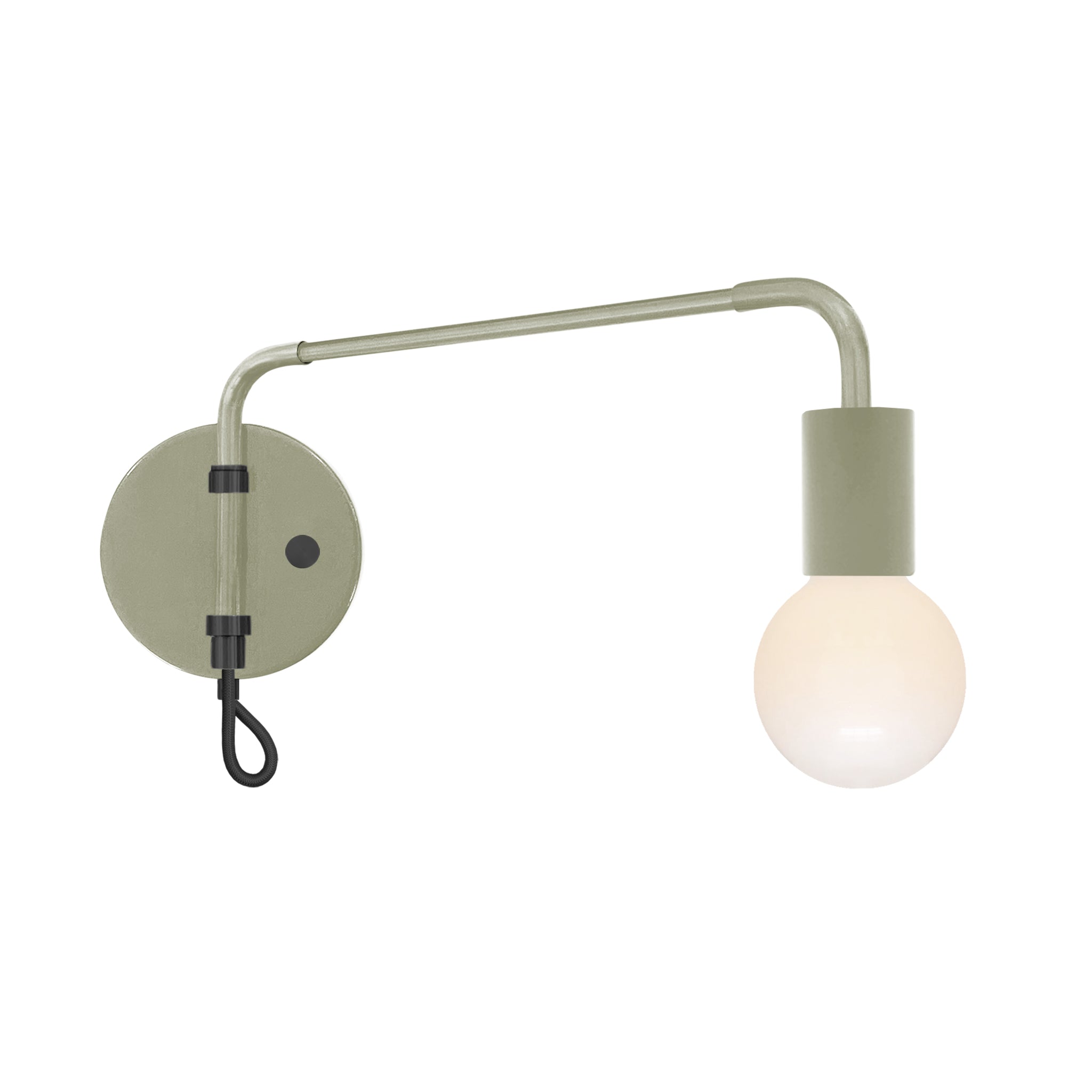 Black and spa color Sway sconce Dutton Brown lighting