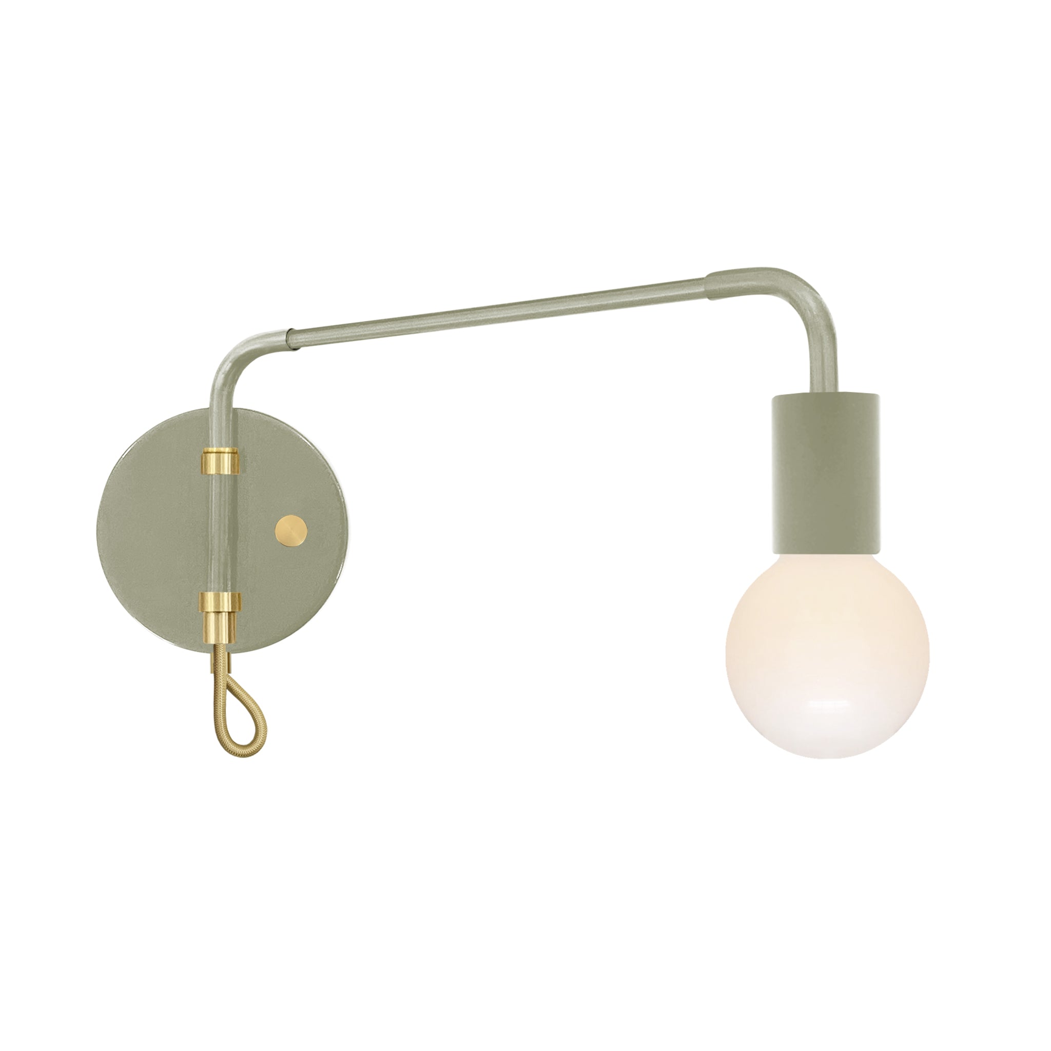 Brass and spa color Sway sconce Dutton Brown lighting