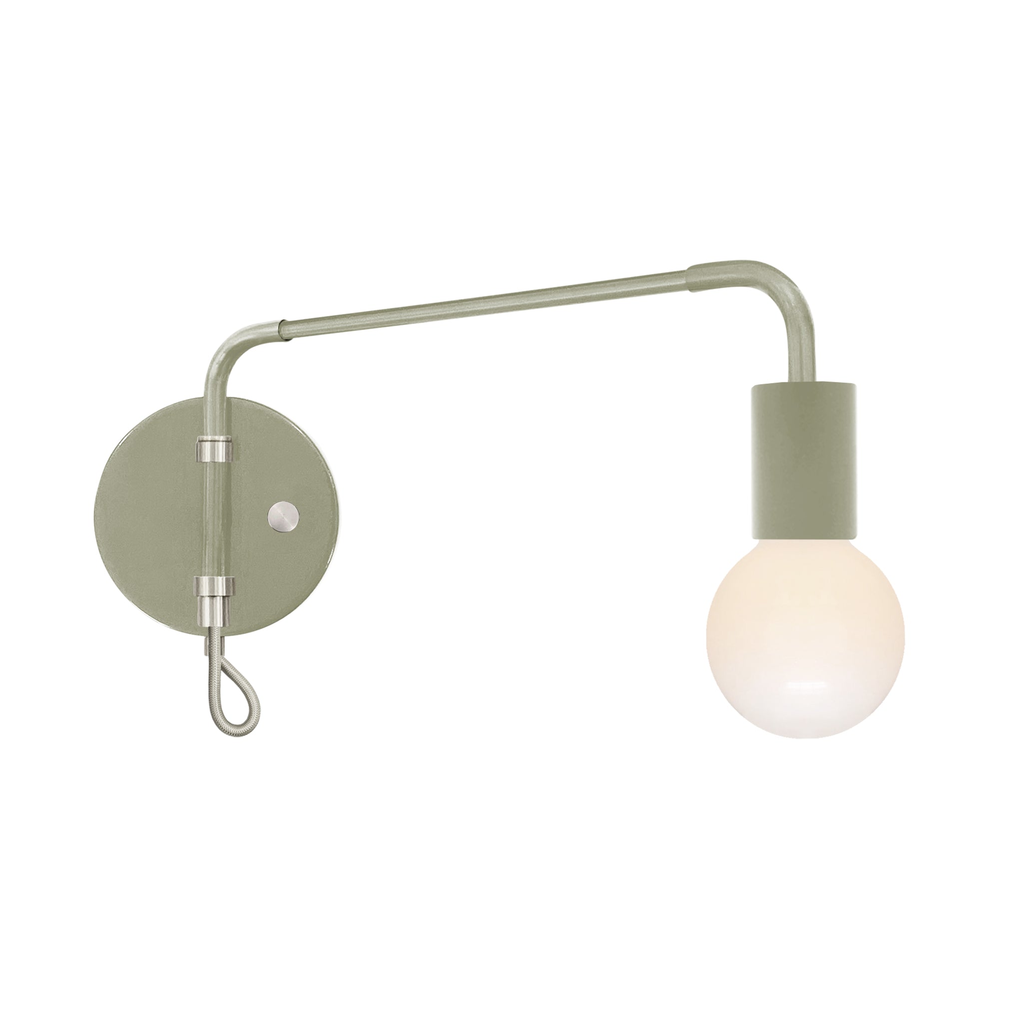 Nickel and spa color Sway sconce Dutton Brown lighting