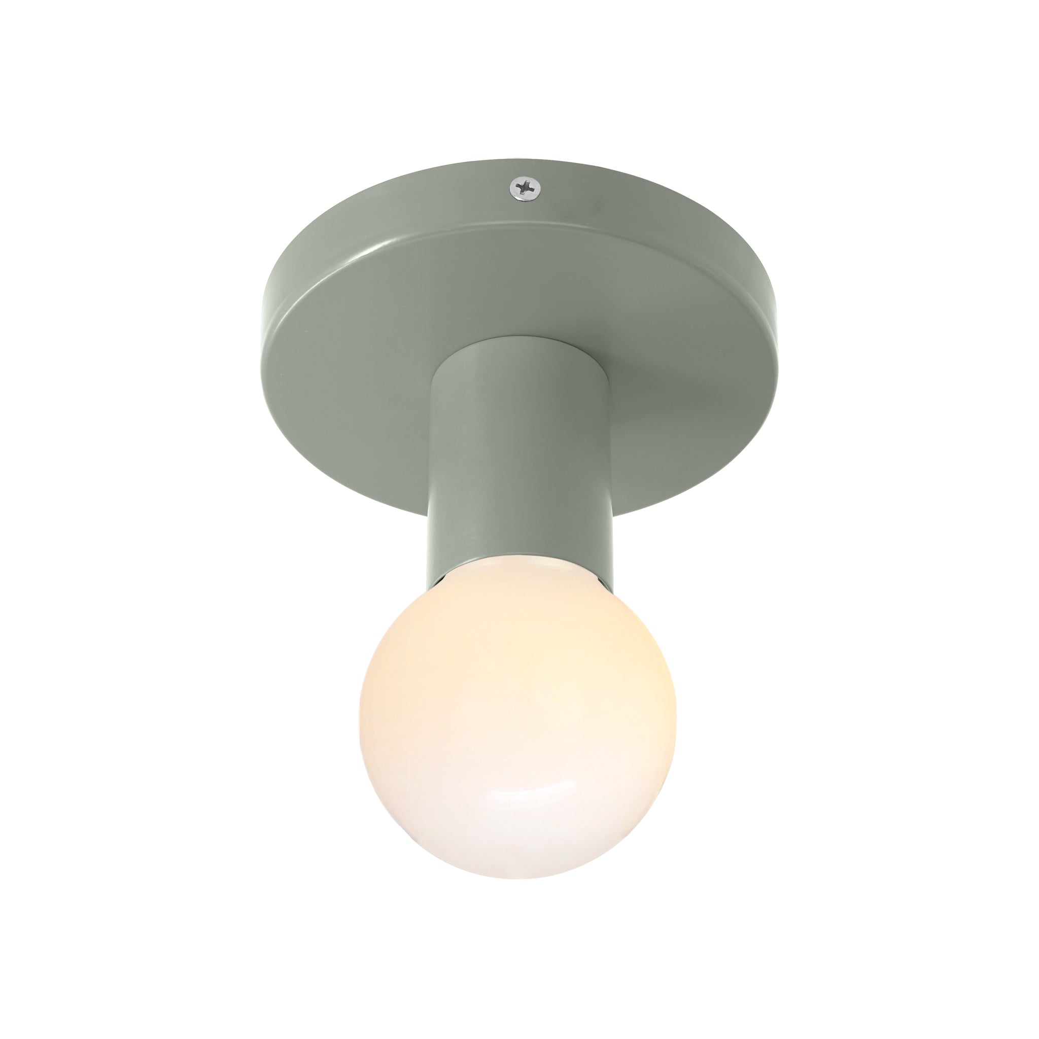 Nickel and spa color Twink flush mount Dutton Brown lighting
