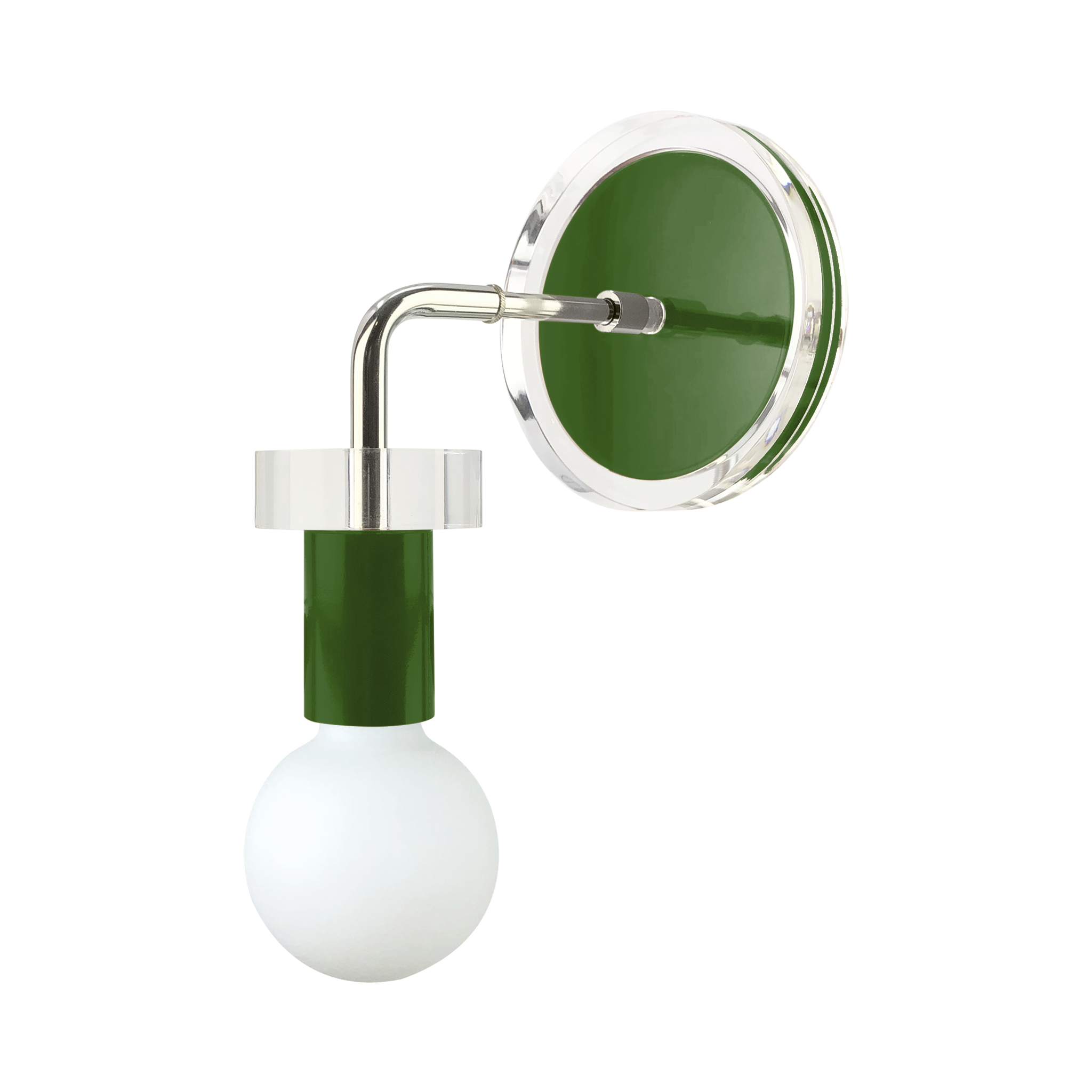 Nickel and lagoon color Adore sconce Dutton Brown lighting