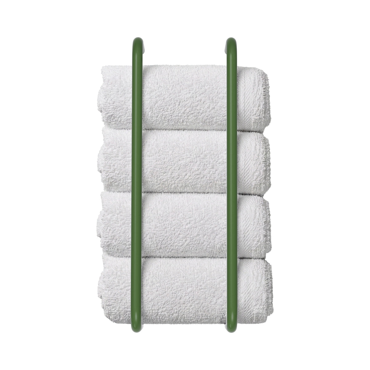 Python green color Beyond towel rack Dutton Brown hardware