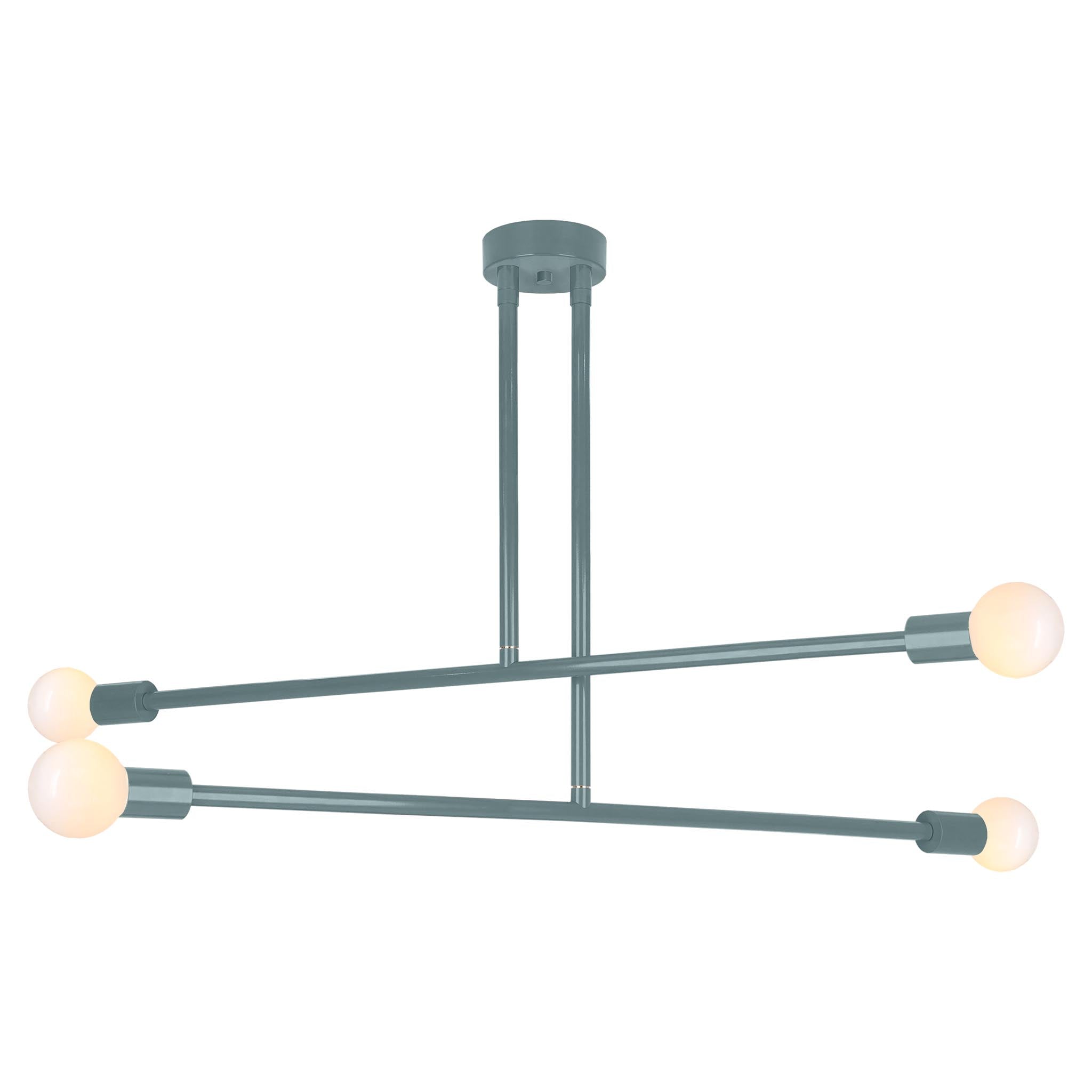 Lagoon color Captain chandelier 47" Dutton Brown lighting