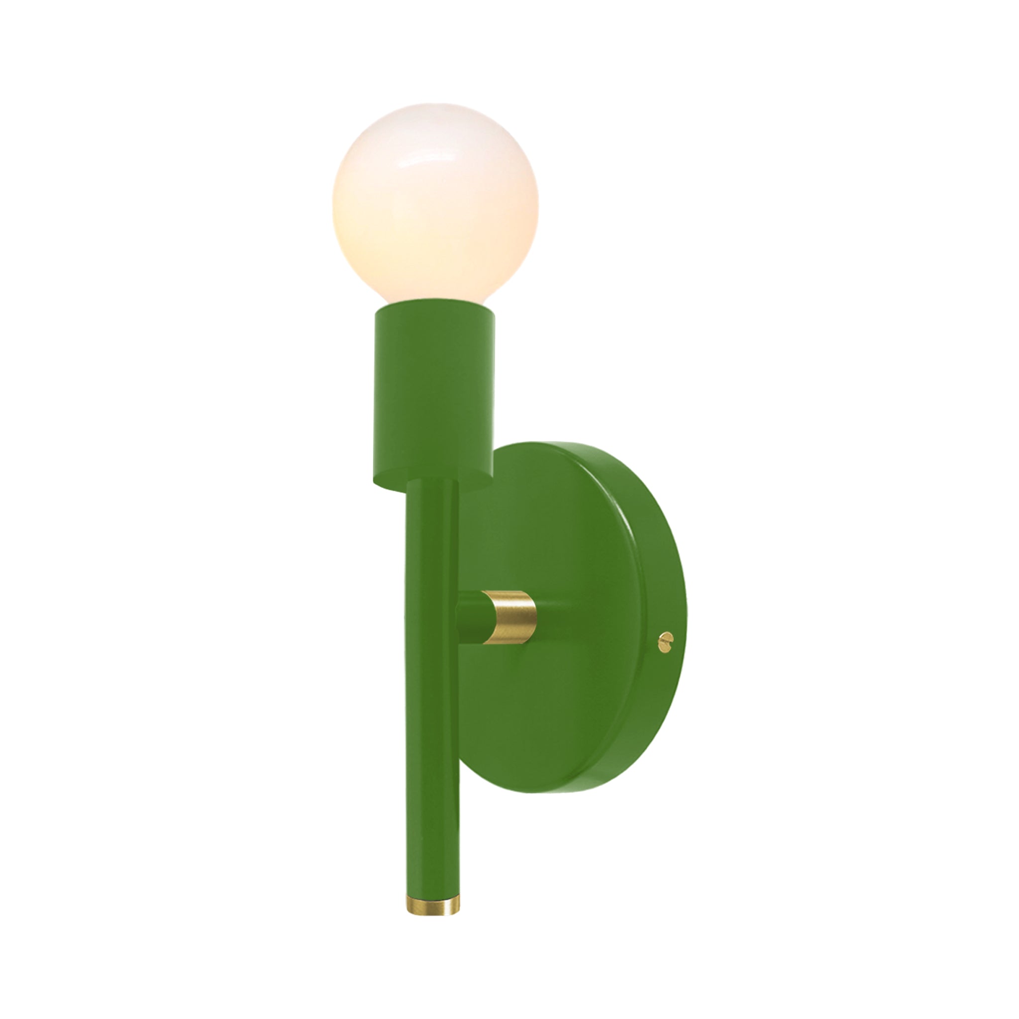 Brass and python green color Major sconce 9" Dutton Brown lighting