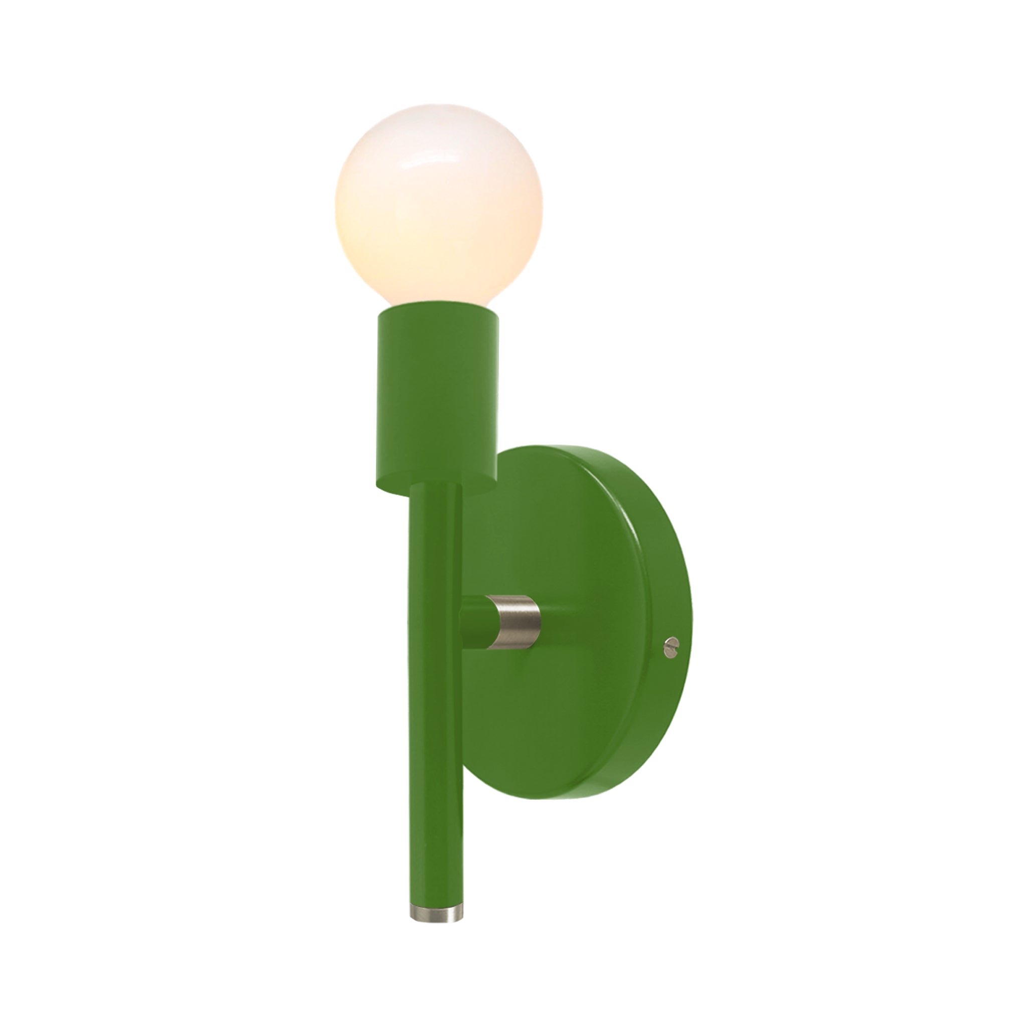 Nickel and lagoon color Major sconce 9" Dutton Brown lighting