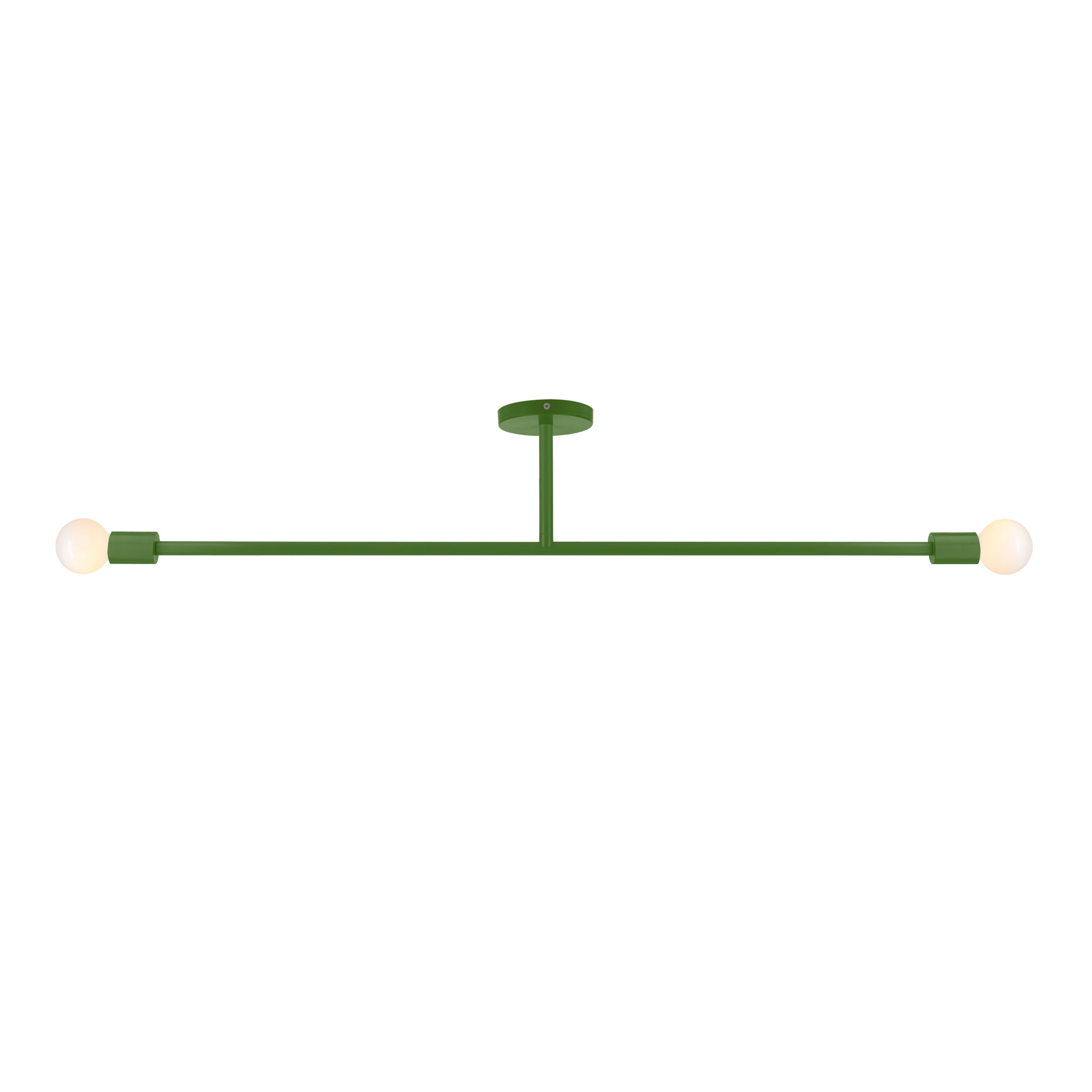 Python green color Pilot flush mount 47" Dutton Brown lighting