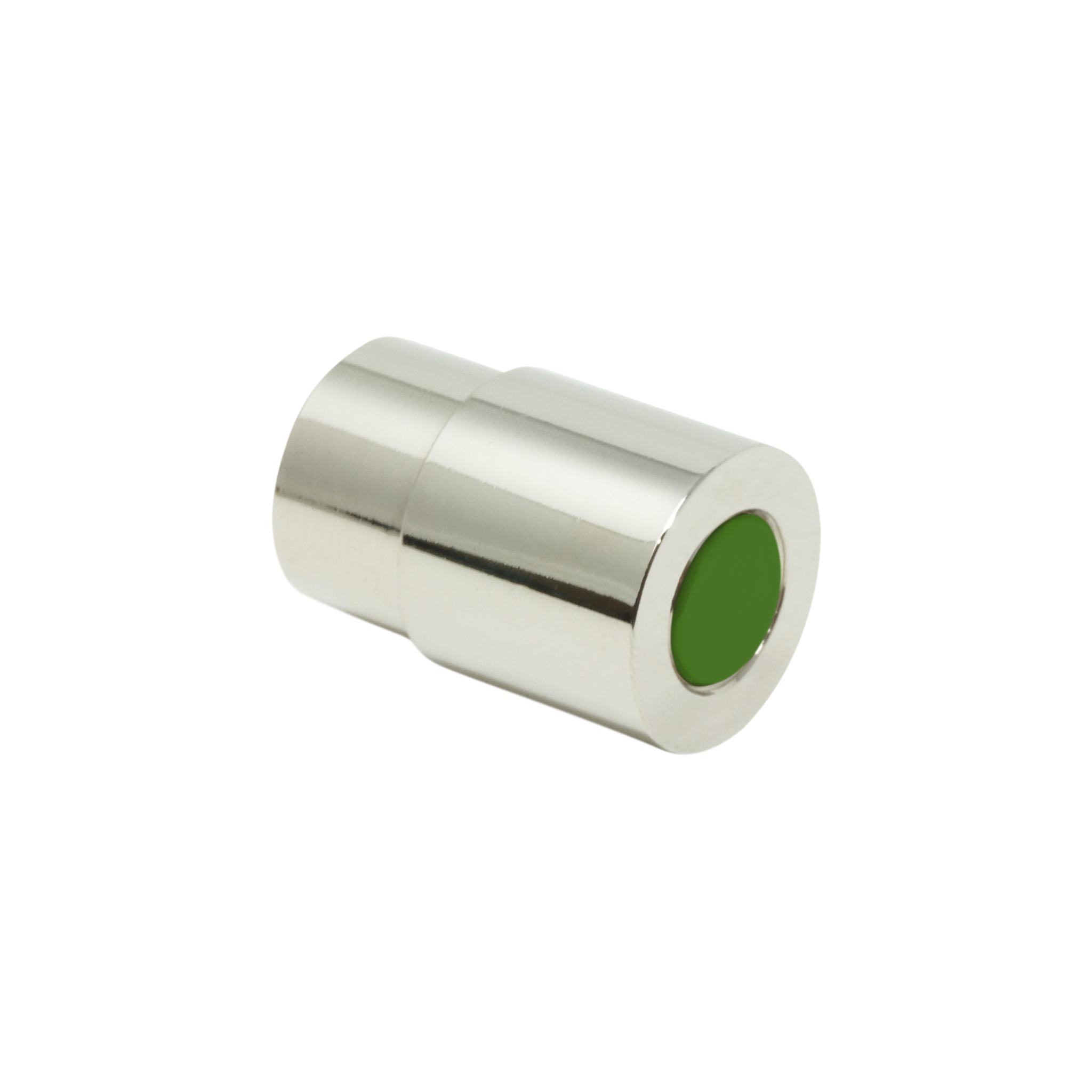 Nickel and lagoon color Head knob Dutton Brown hardware