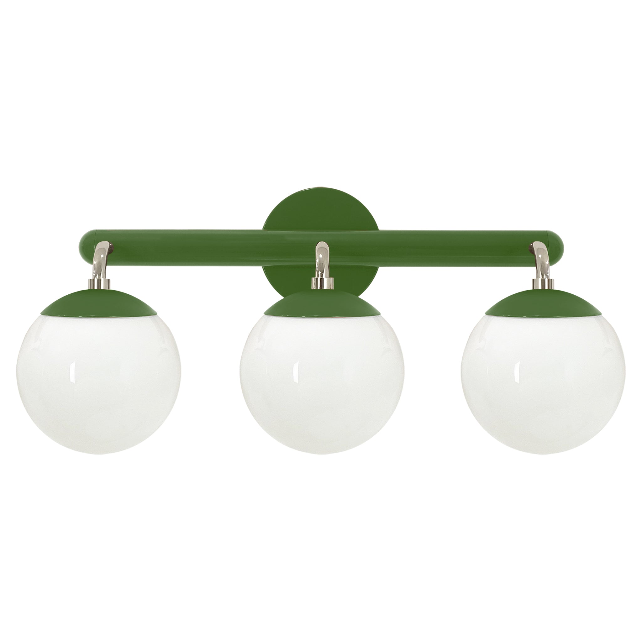 Nickel and lagoon color Legend 3 sconce Dutton Brown lighting