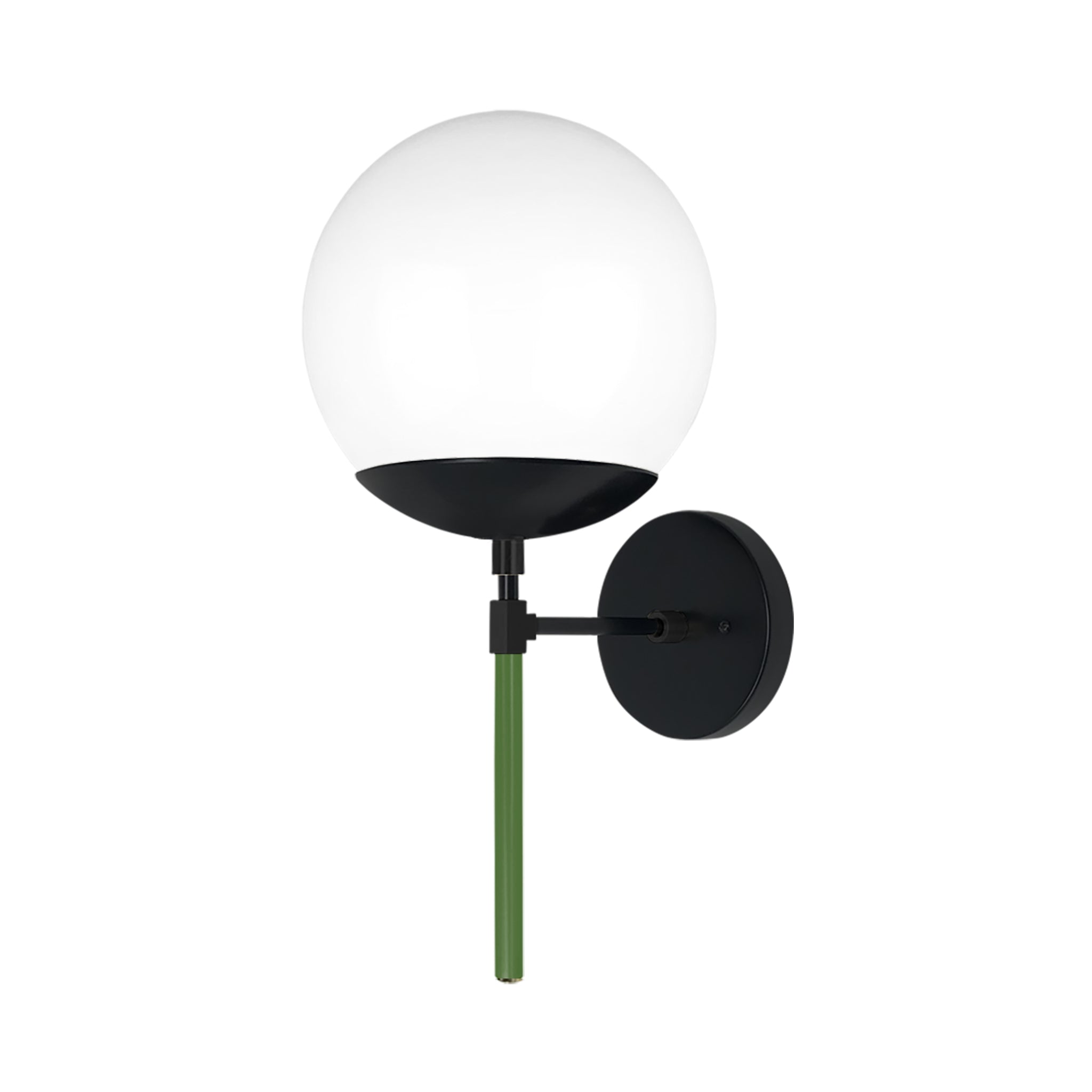 Black and python green color Lolli sconce 8" Dutton Brown lighting