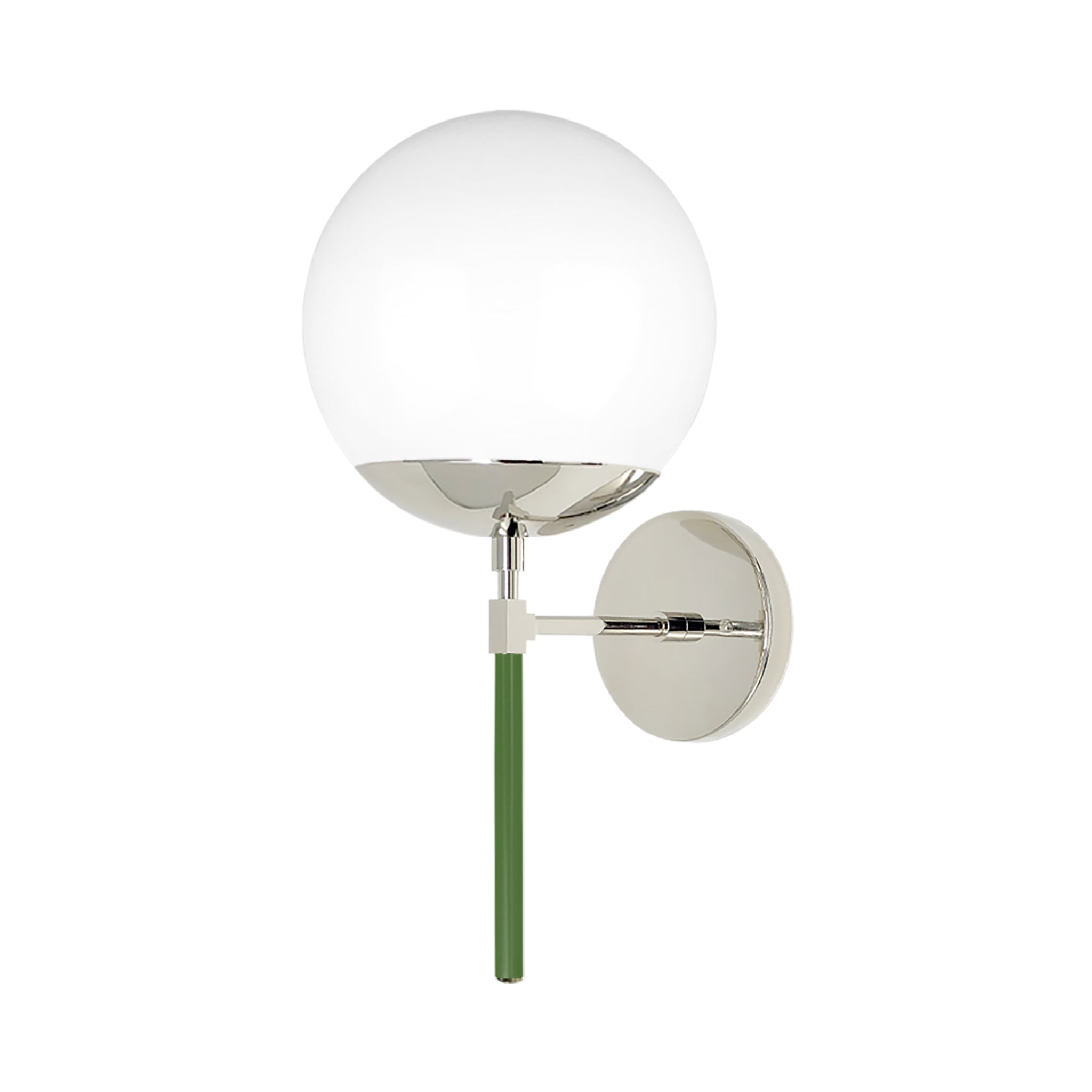 Nickel and lagoon color Lolli sconce 8" Dutton Brown lighting