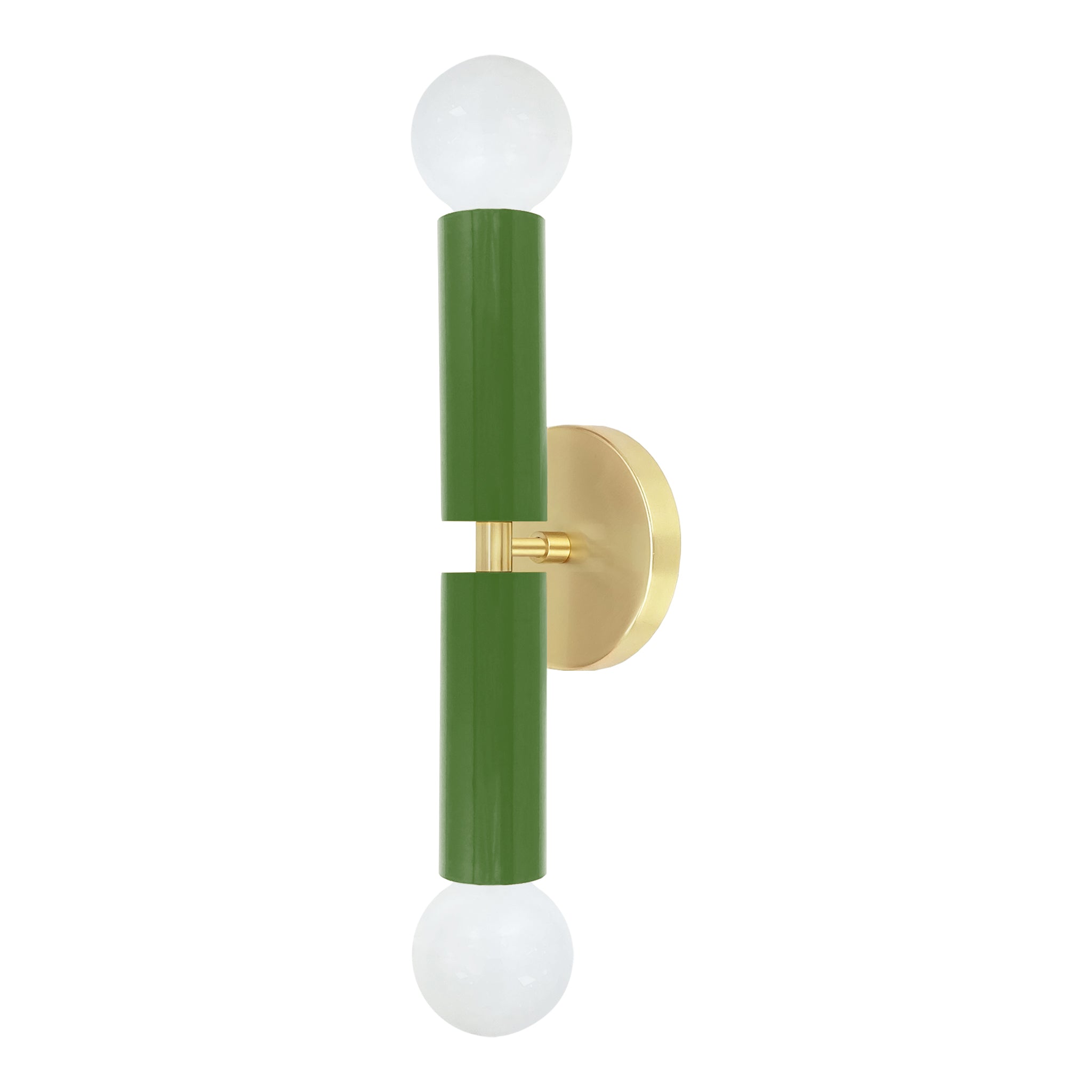 Brass and python green color Monarch sconce Dutton Brown lighting