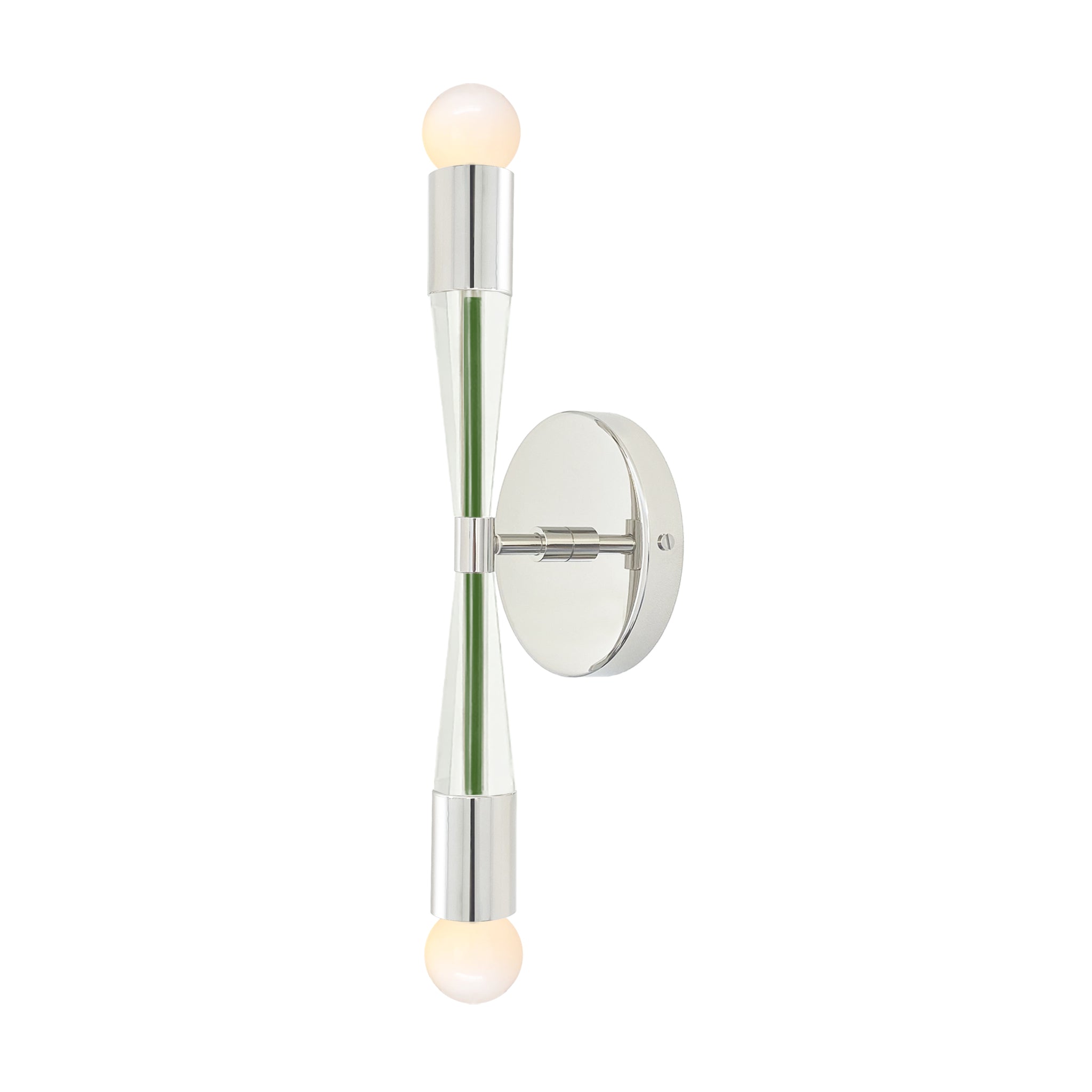 Nickel and lagoon color Phoenix sconce Dutton Brown lighting