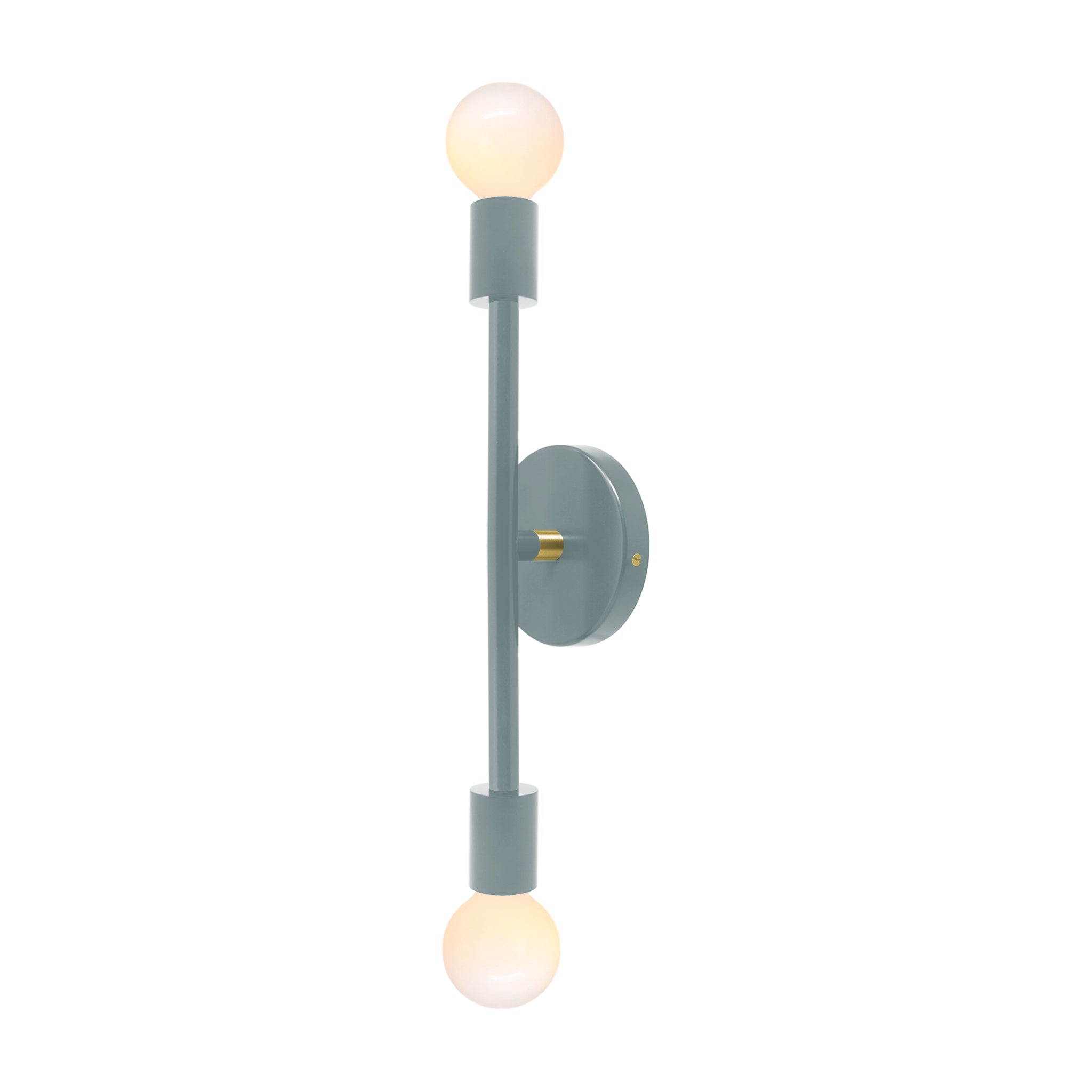 Brass and lagoon color Pilot sconce 17" Dutton Brown lighting