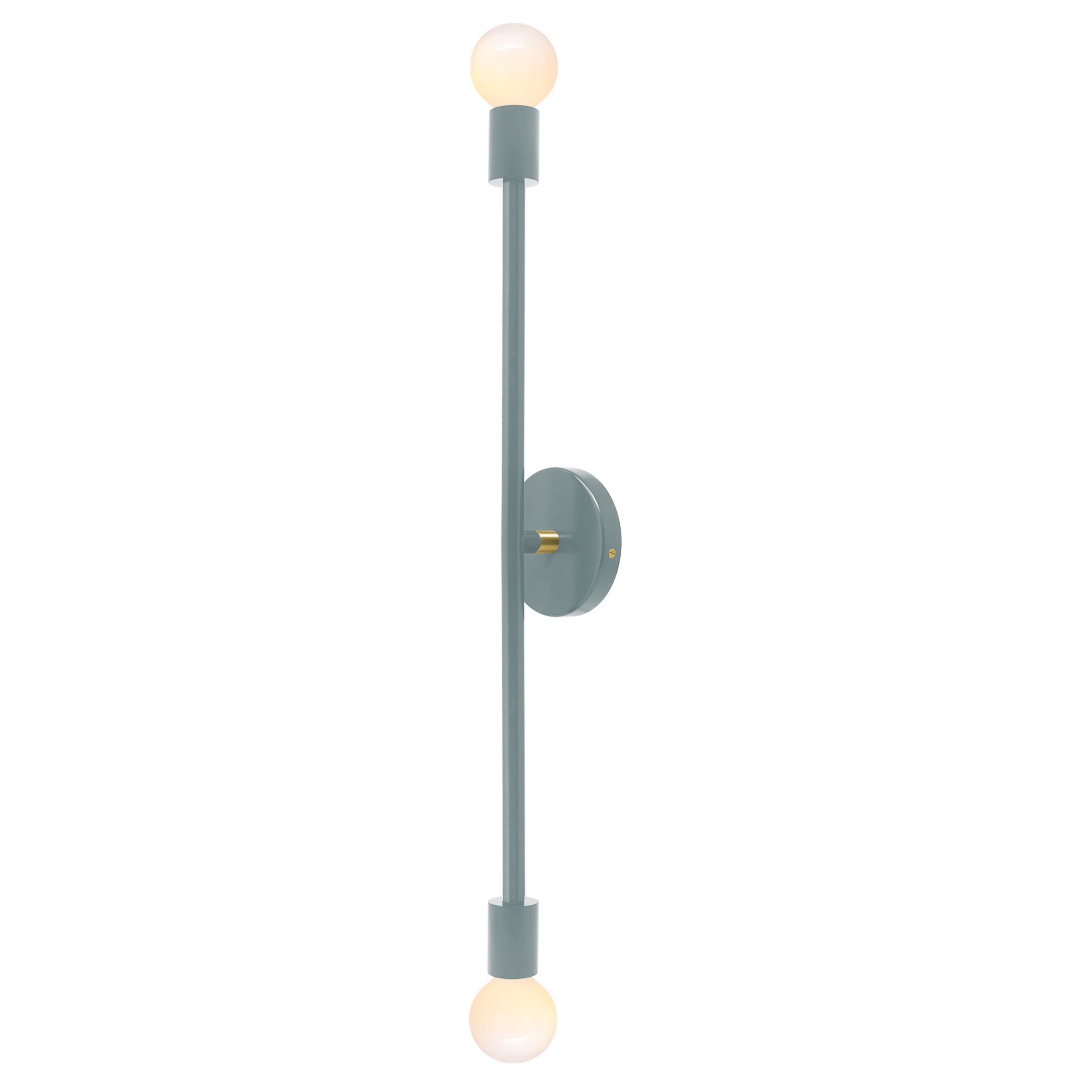 Brass and lagoon color Pilot sconce 29" Dutton Brown lighting